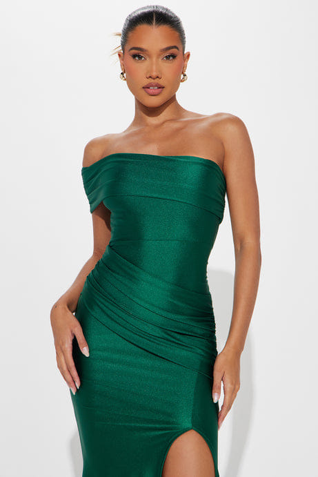 Save A Dance Maxi Dress - Hunter