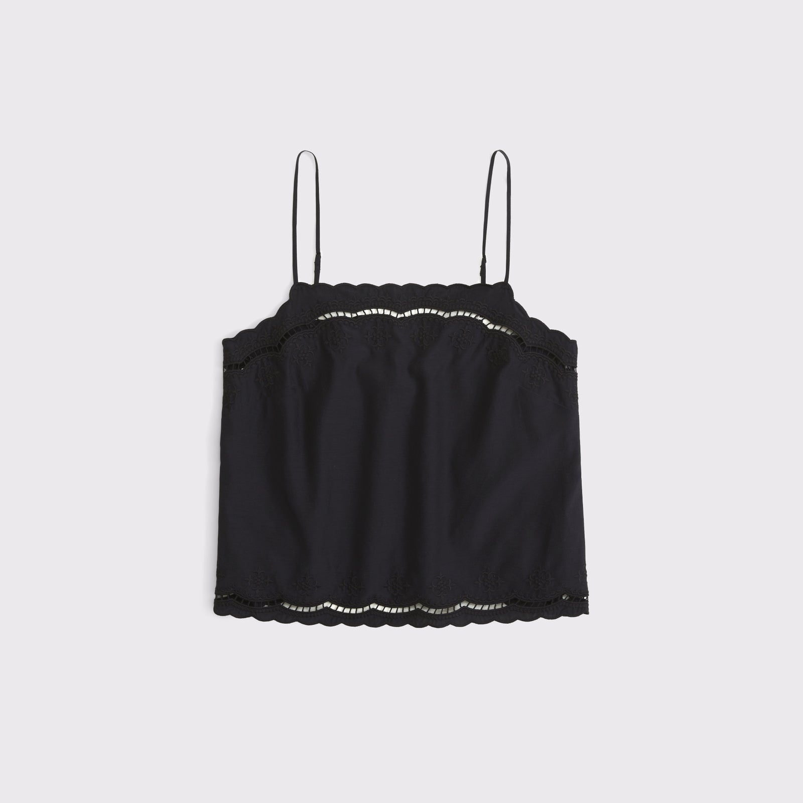 Abercrombie Cotton-Silk Blend Cutwork Cami