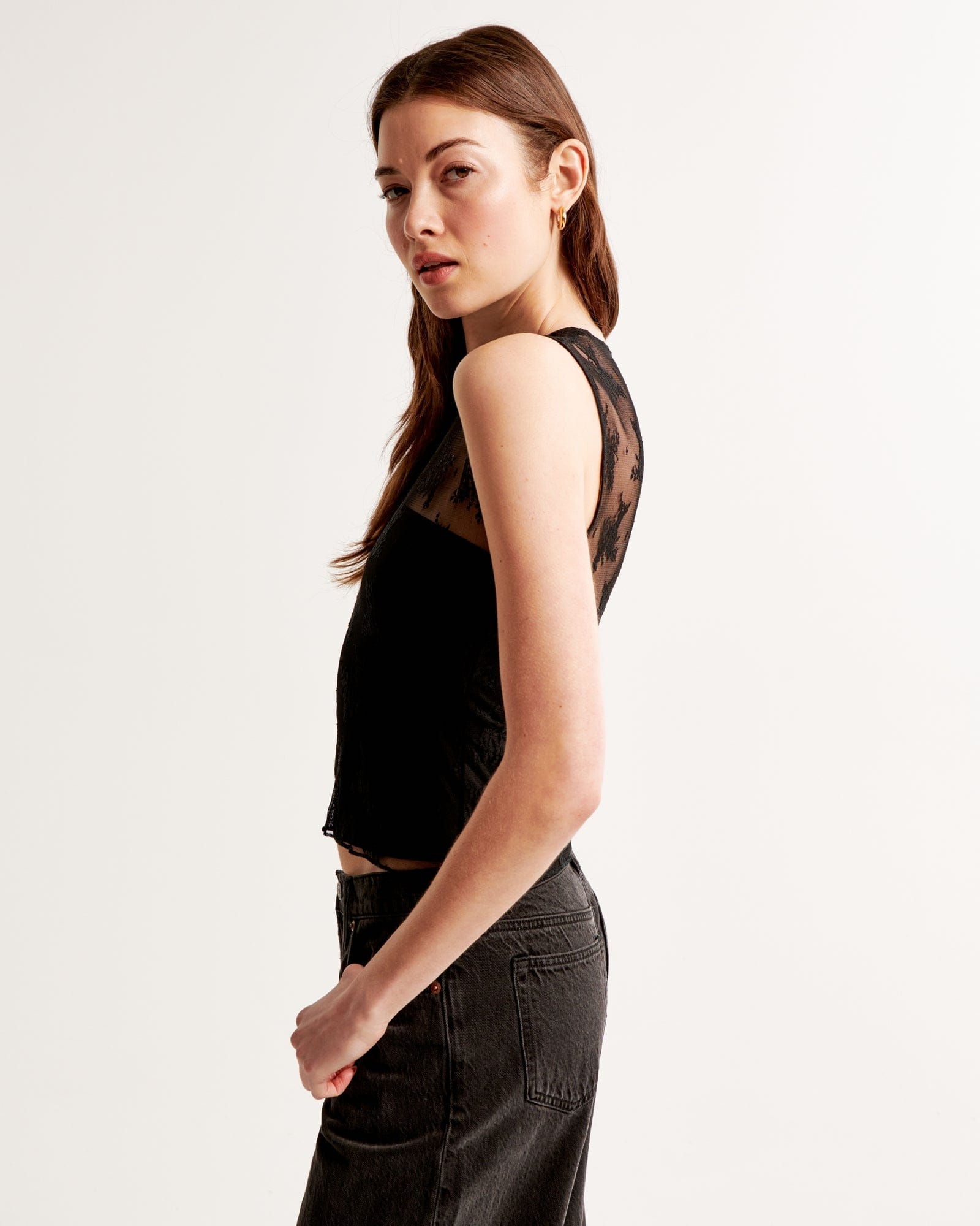 Abercrombie Lace Shell Top