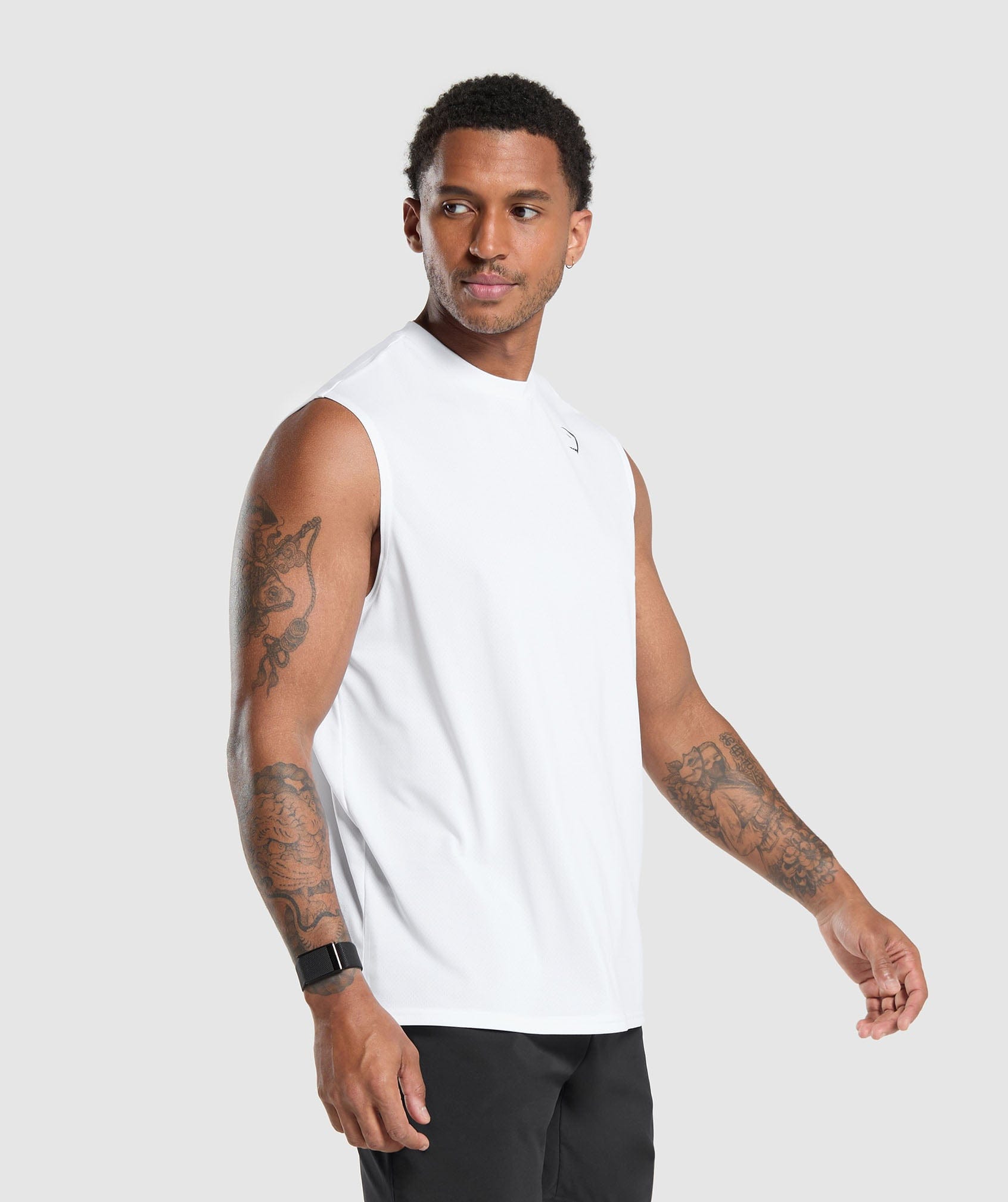 Gymshark Arrival Oversized Tank - White