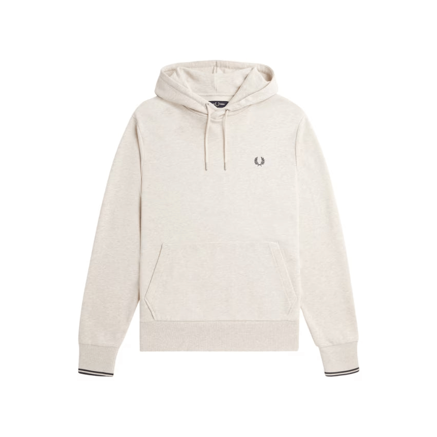 Fred Perry Cream Sweatshirt with Drawstring Hood