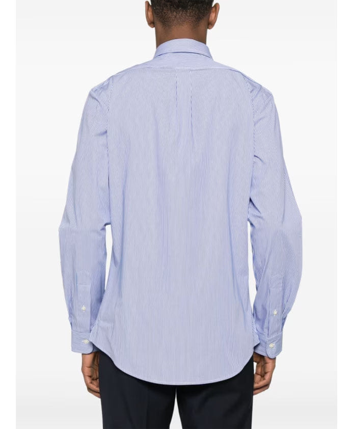 Polo Ralph Lauren Blue Button-Down Shirt with Pony Embroidery