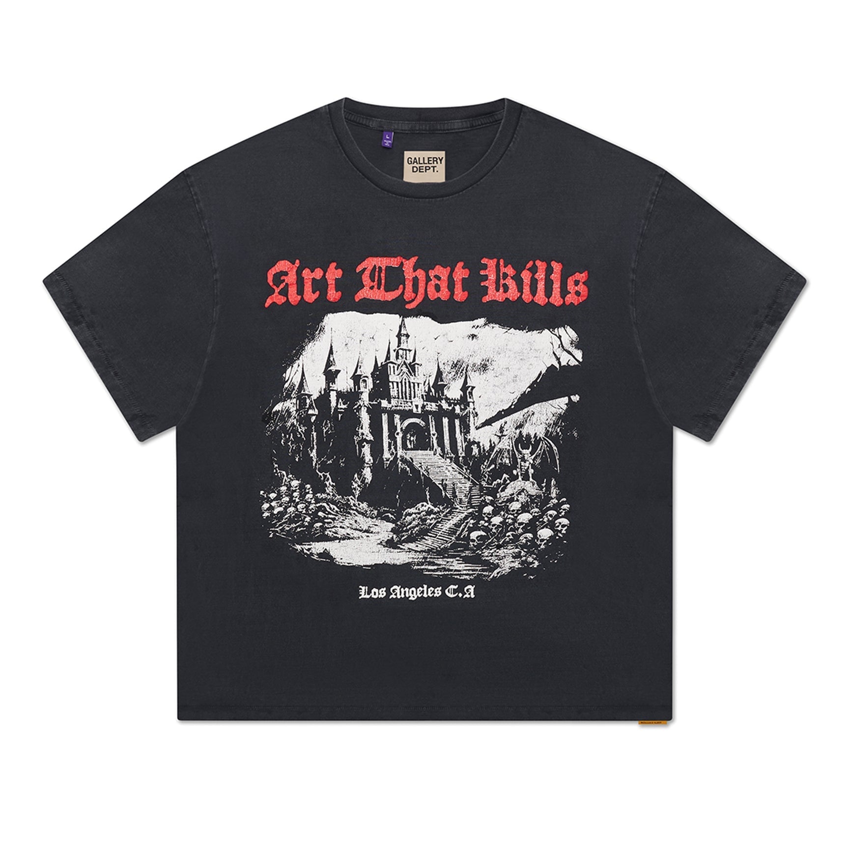 Gallery Dept Atk Castle Tee Vintage Black