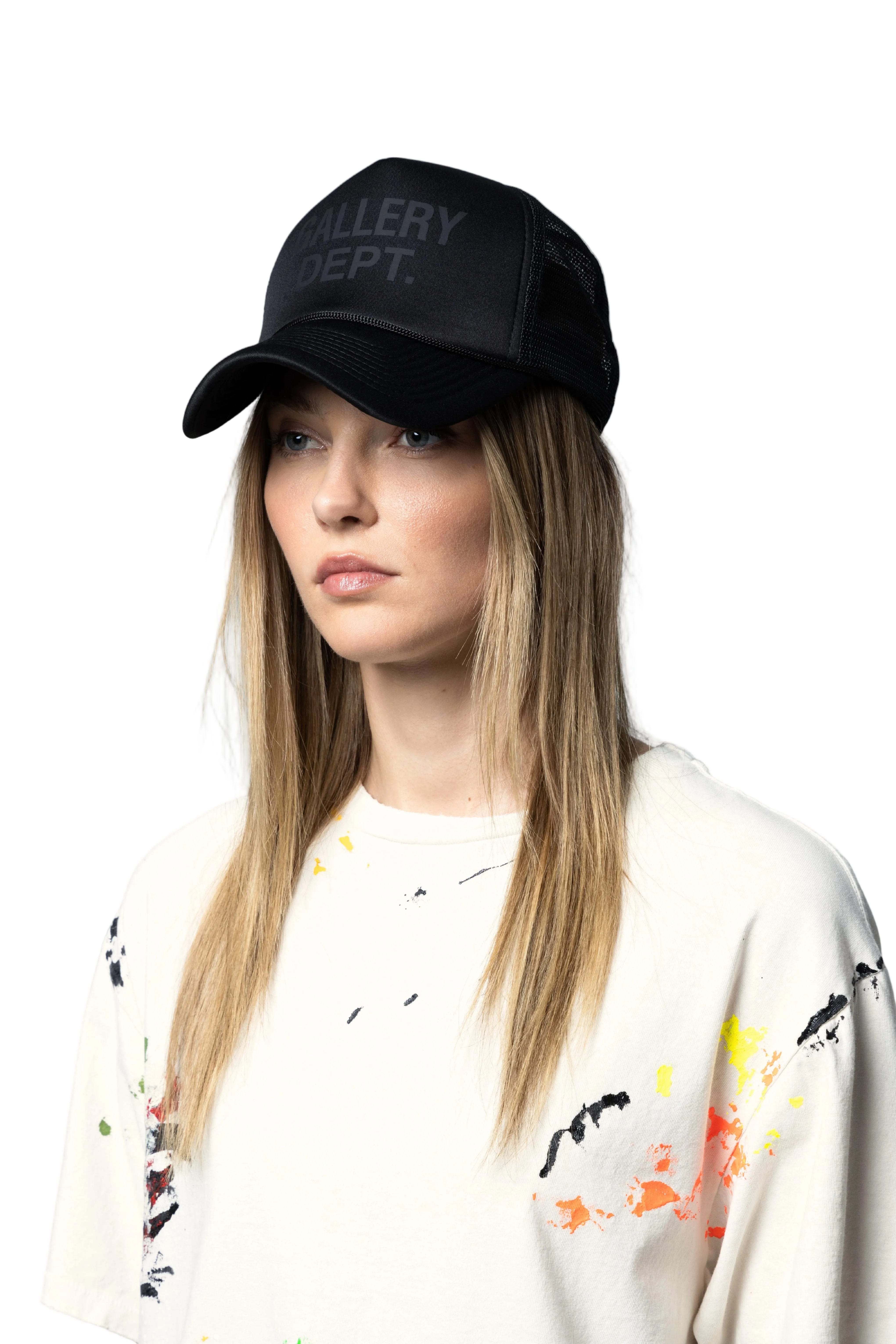 Gallery Dept Gd Logo Trucker Cap Black/Black