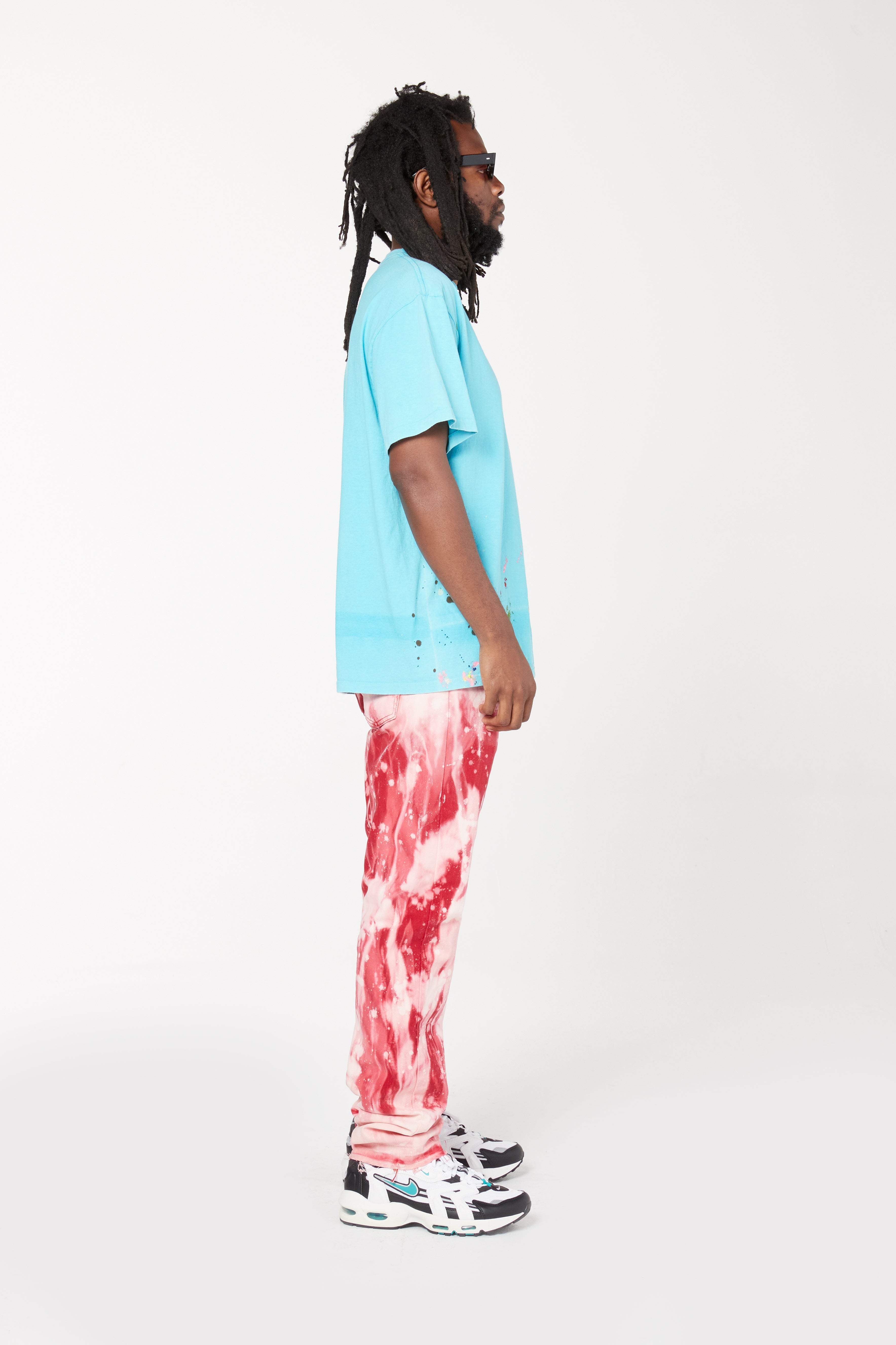 Gallery Dept Biscayne Denim Red Tie Dye