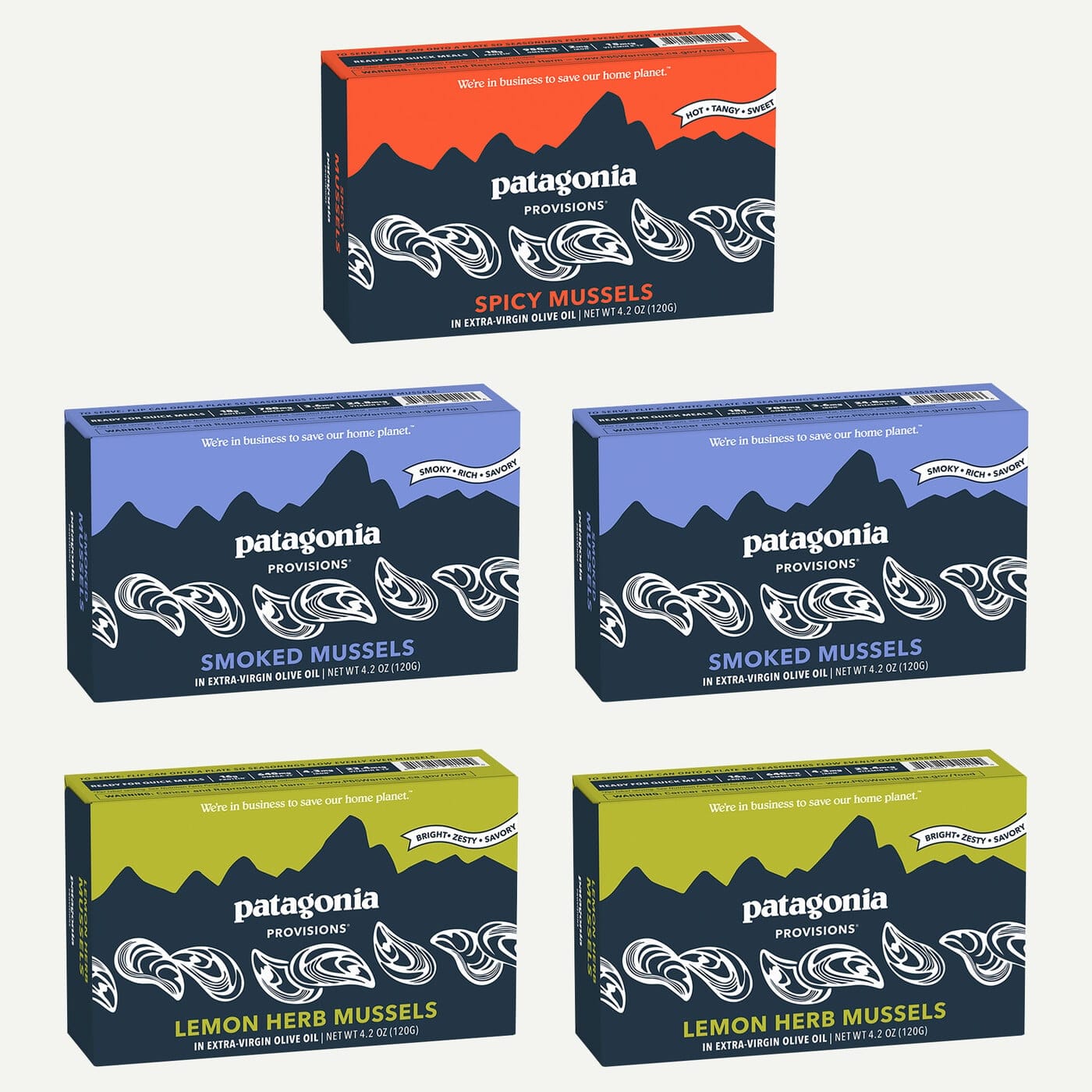 Patagonia Mussel Variety 5 Pack