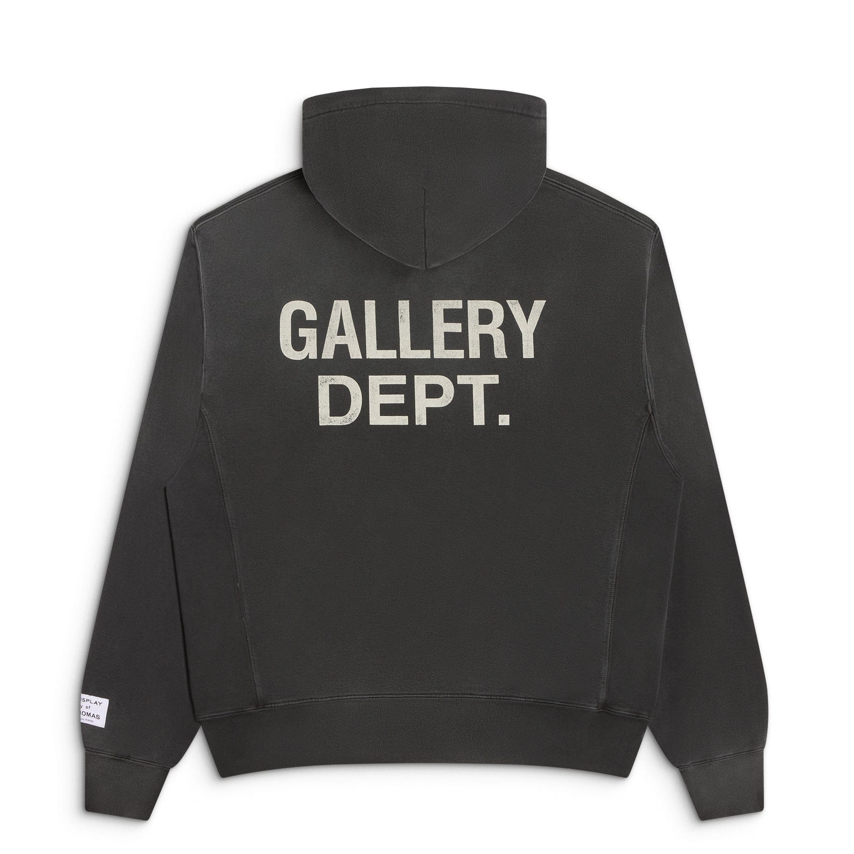 Gallery Dept Gd Paint Logo Hoodie Vintage Black