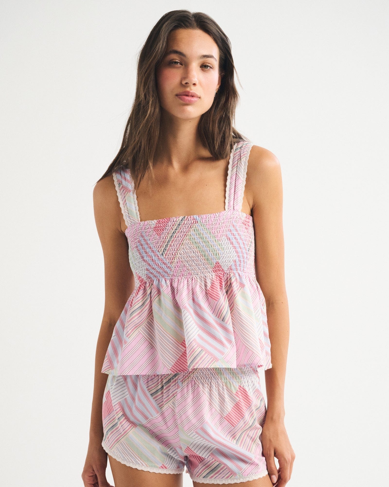 Abercrombie Smocked Sleep Tank