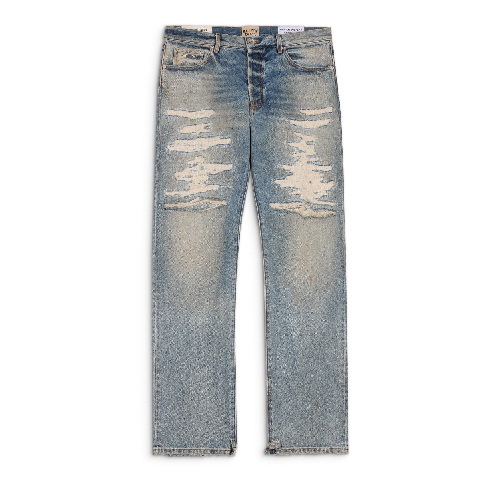 Gallery Dept Tear Denim Light Wash Indigo