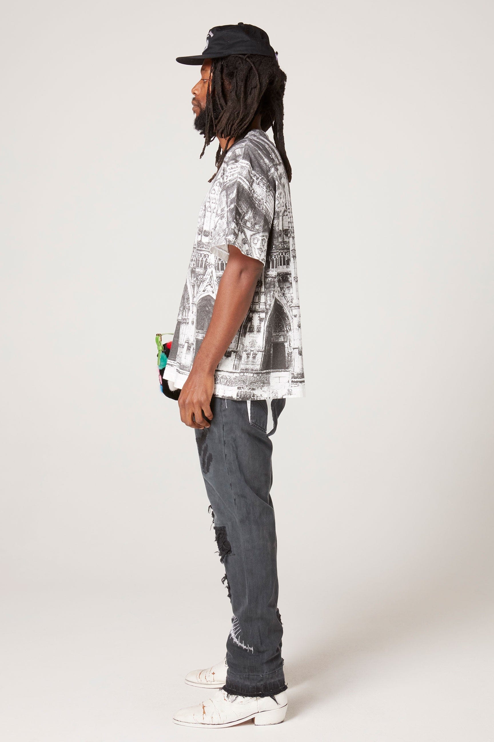 Gallery Dept Postcard Tee Black/White