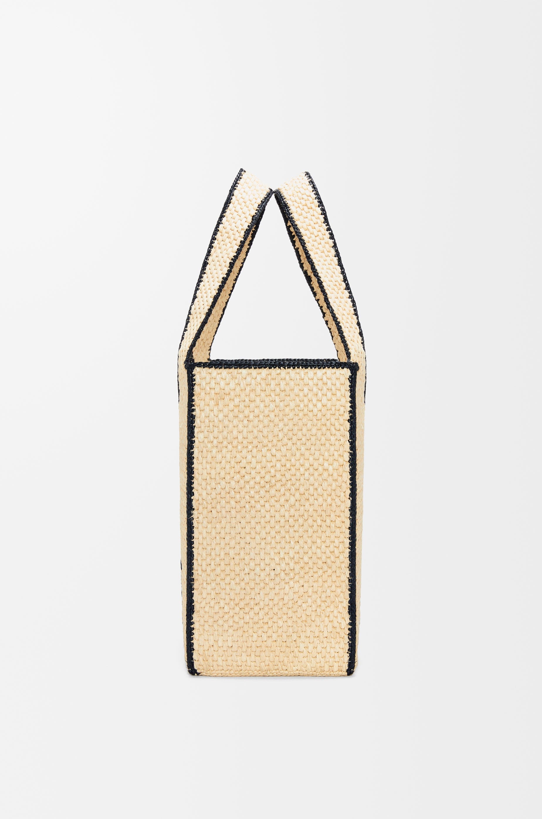 Loewe Large LOEWE Font tote in raffia