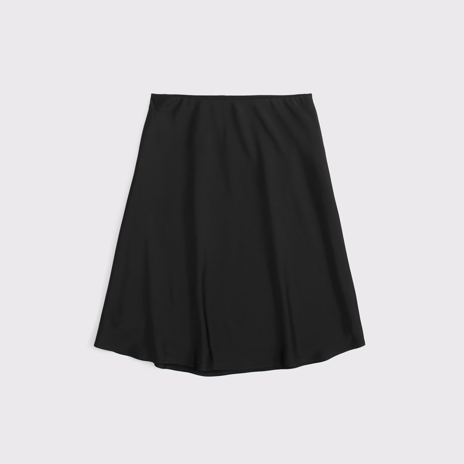 Abercrombie High Rise Satin Midi Skirt
