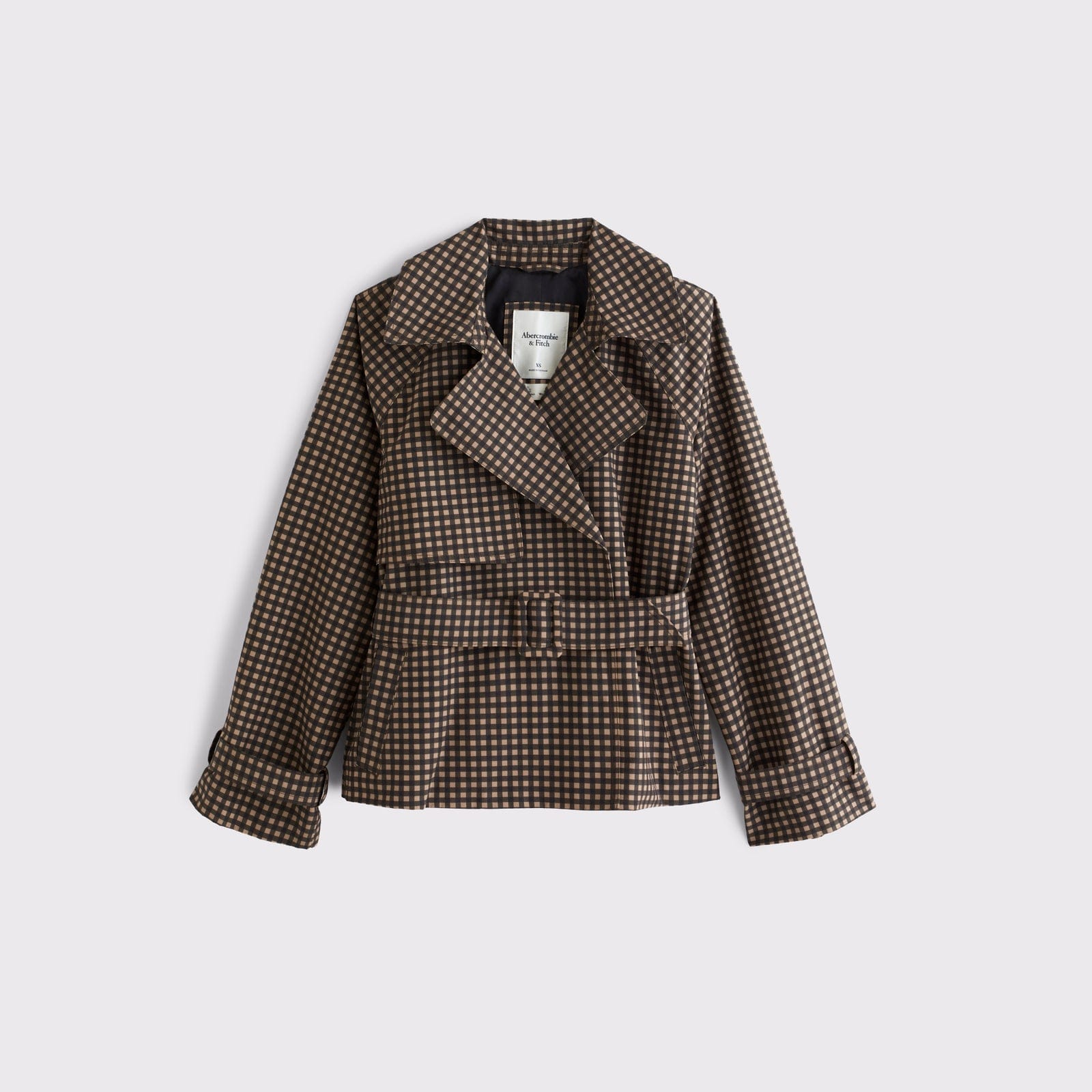 Abercrombie Short Belted Trench Coat