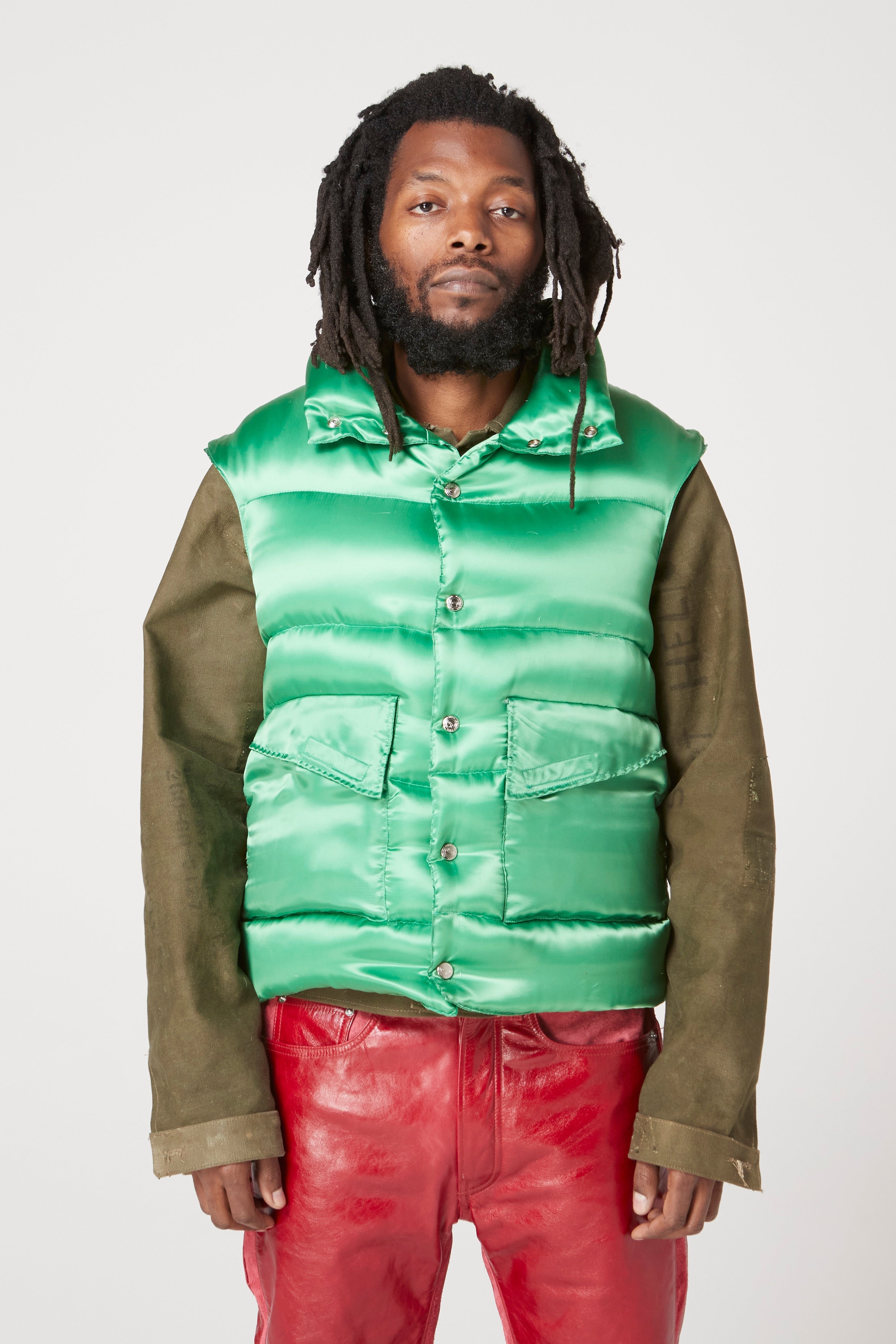 Gallery Dept Puff Vest Green