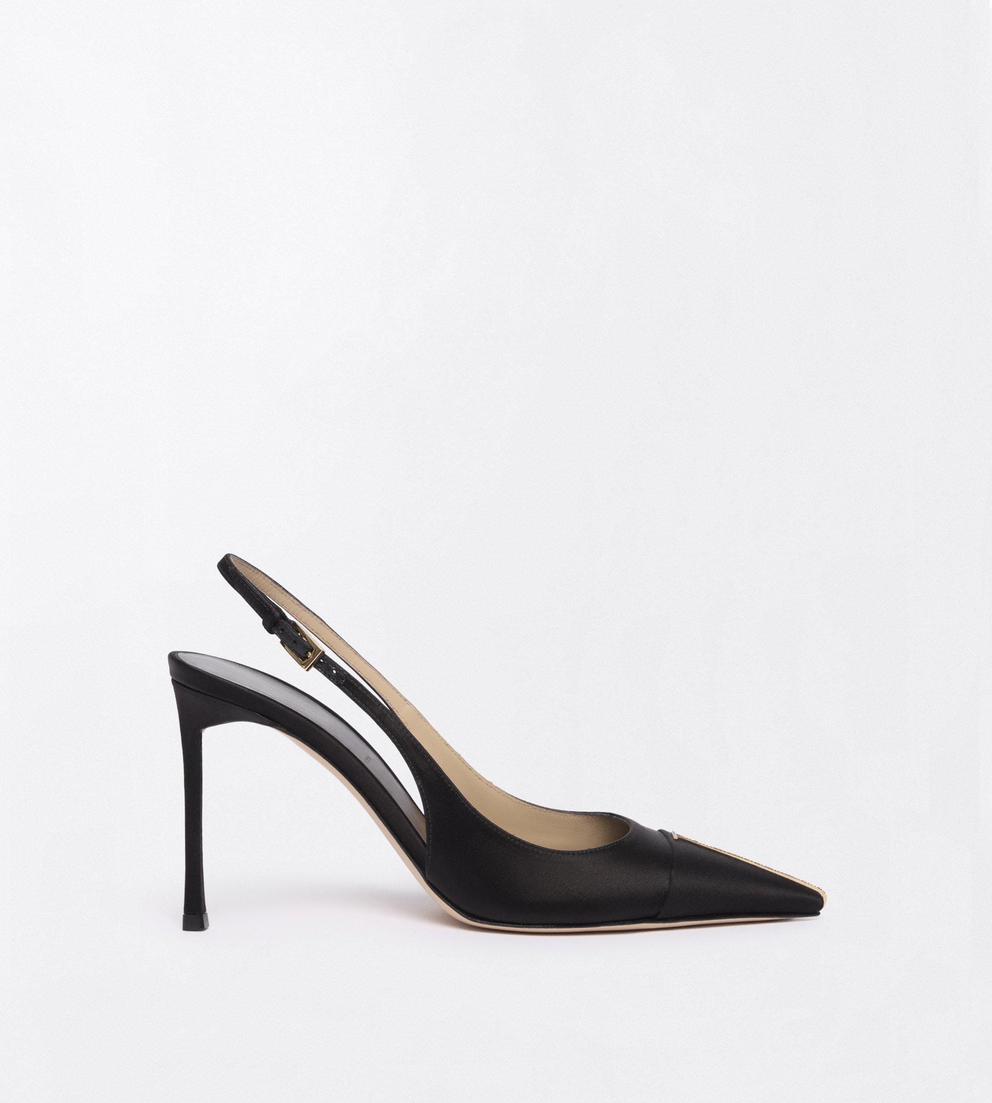 Tom Ford Satin And Crystal Stones Thea Slingback