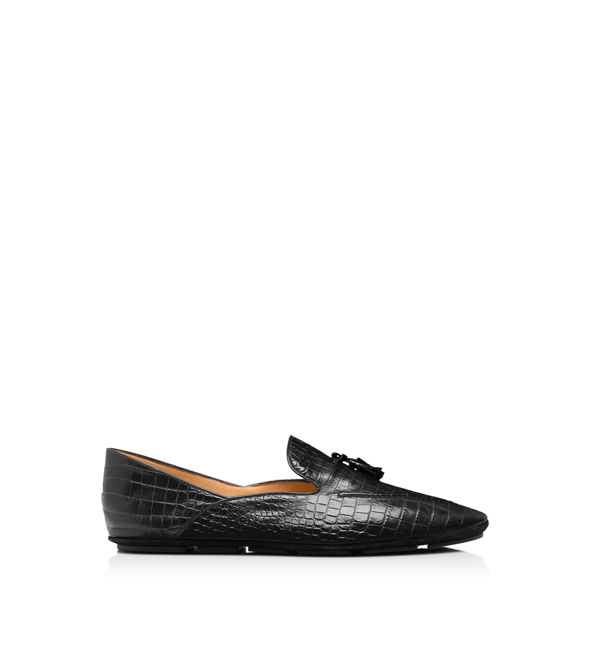 Tom Ford Printed Alligator Lucas Tassel Slipper