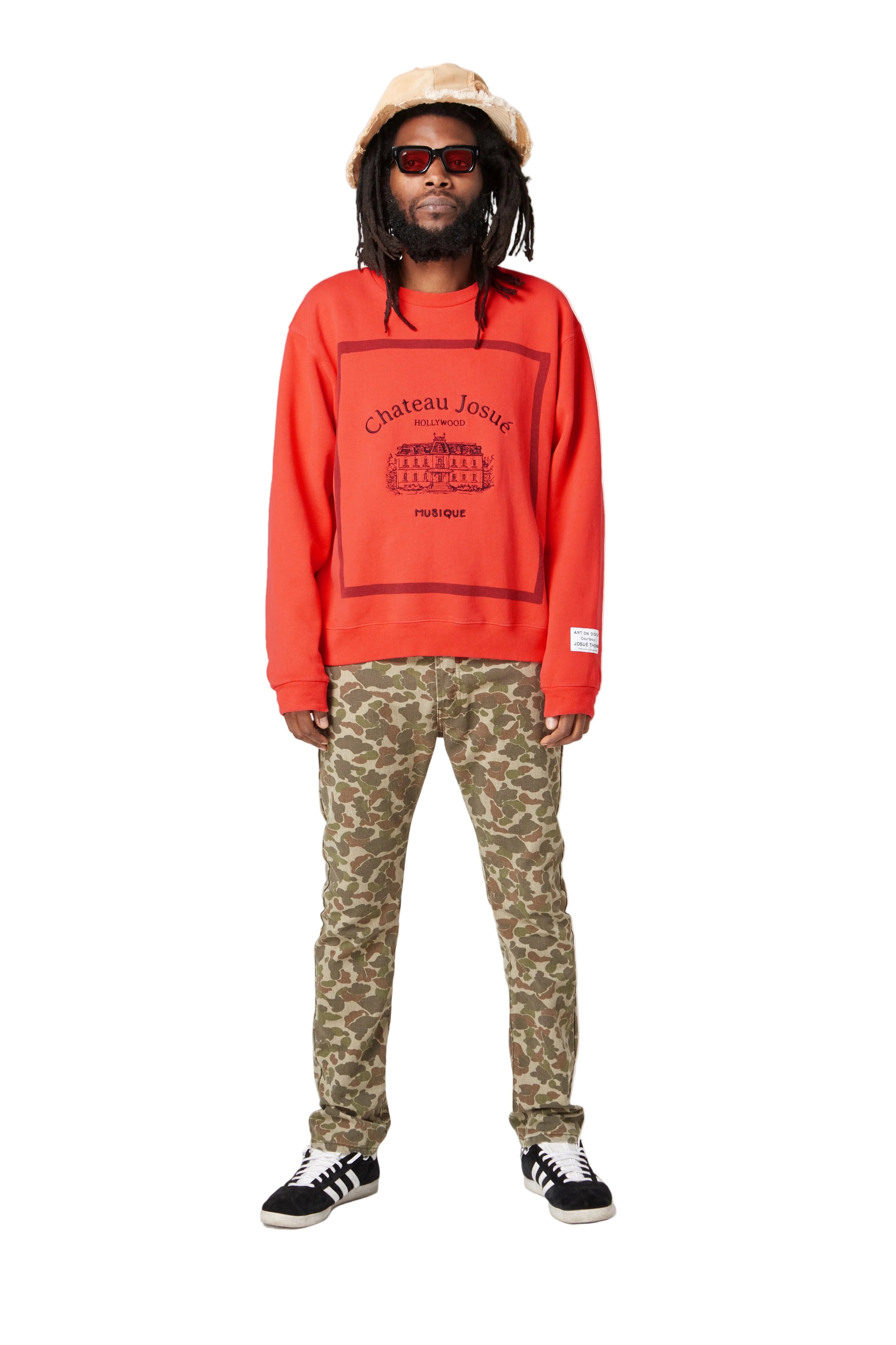 Gallery Dept Musique Crewneck Sweatshirt Red