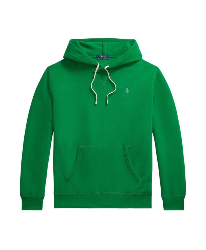 Polo Ralph Lauren Green Hooded Sweater with Logo Embroidery