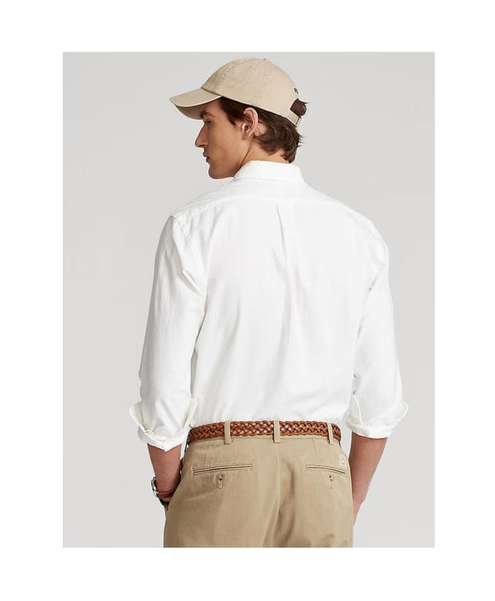 Polo Ralph Lauren White Long Sleeve Shirt Custom Fit
