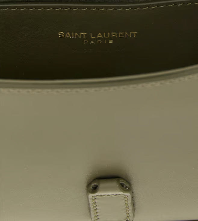 Saint Laurent Grey Le 5 A 7 Mini Shoulder Bag