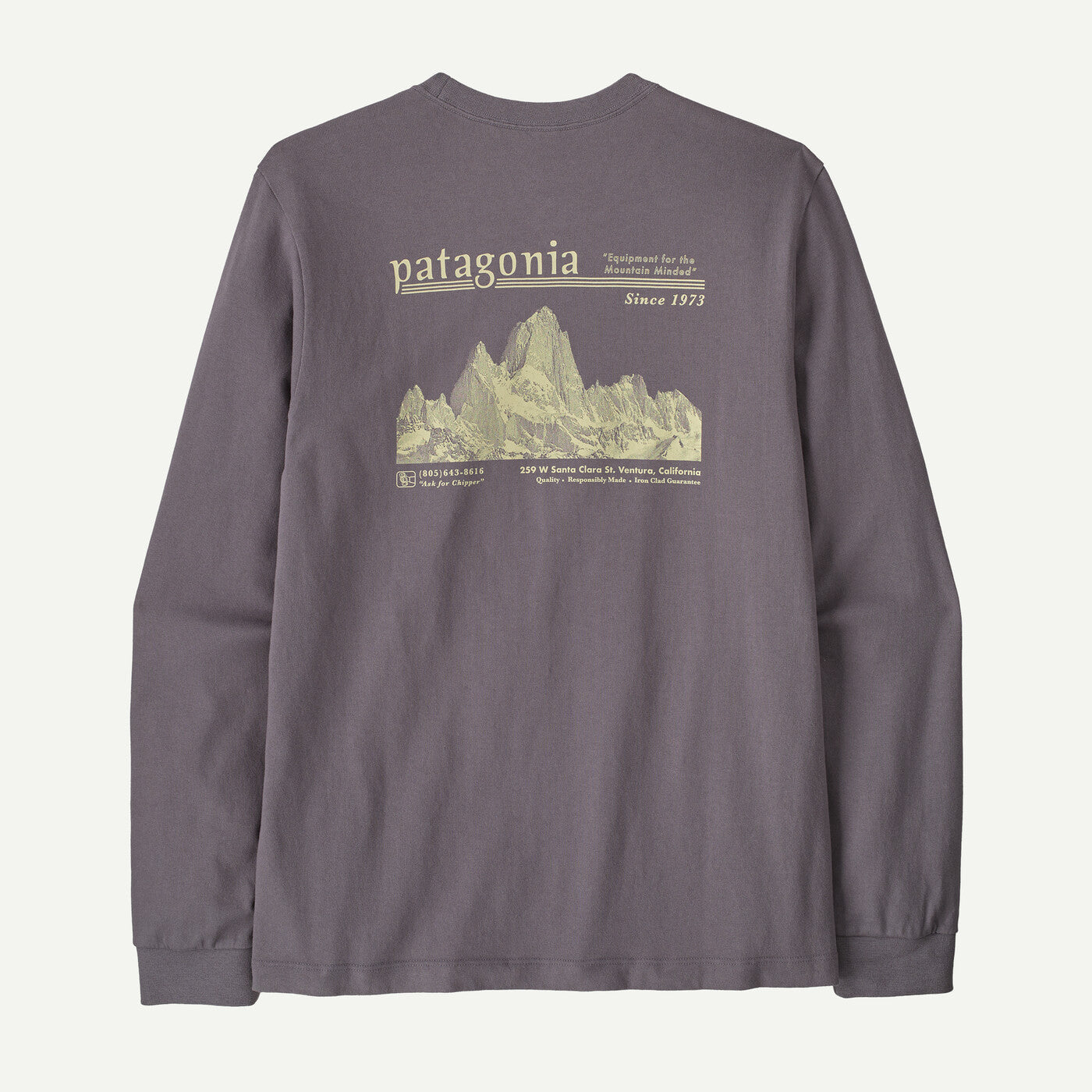 Patagonia M'S Long-Sleeved Midweight Hut Tripper Skyline T-Shirt