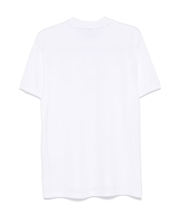 Moschino Logo Print Polo Shirt White