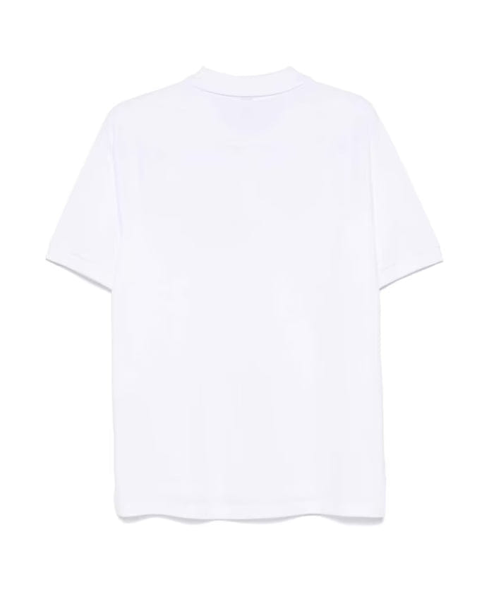 Moschino Logo Print Polo Shirt White