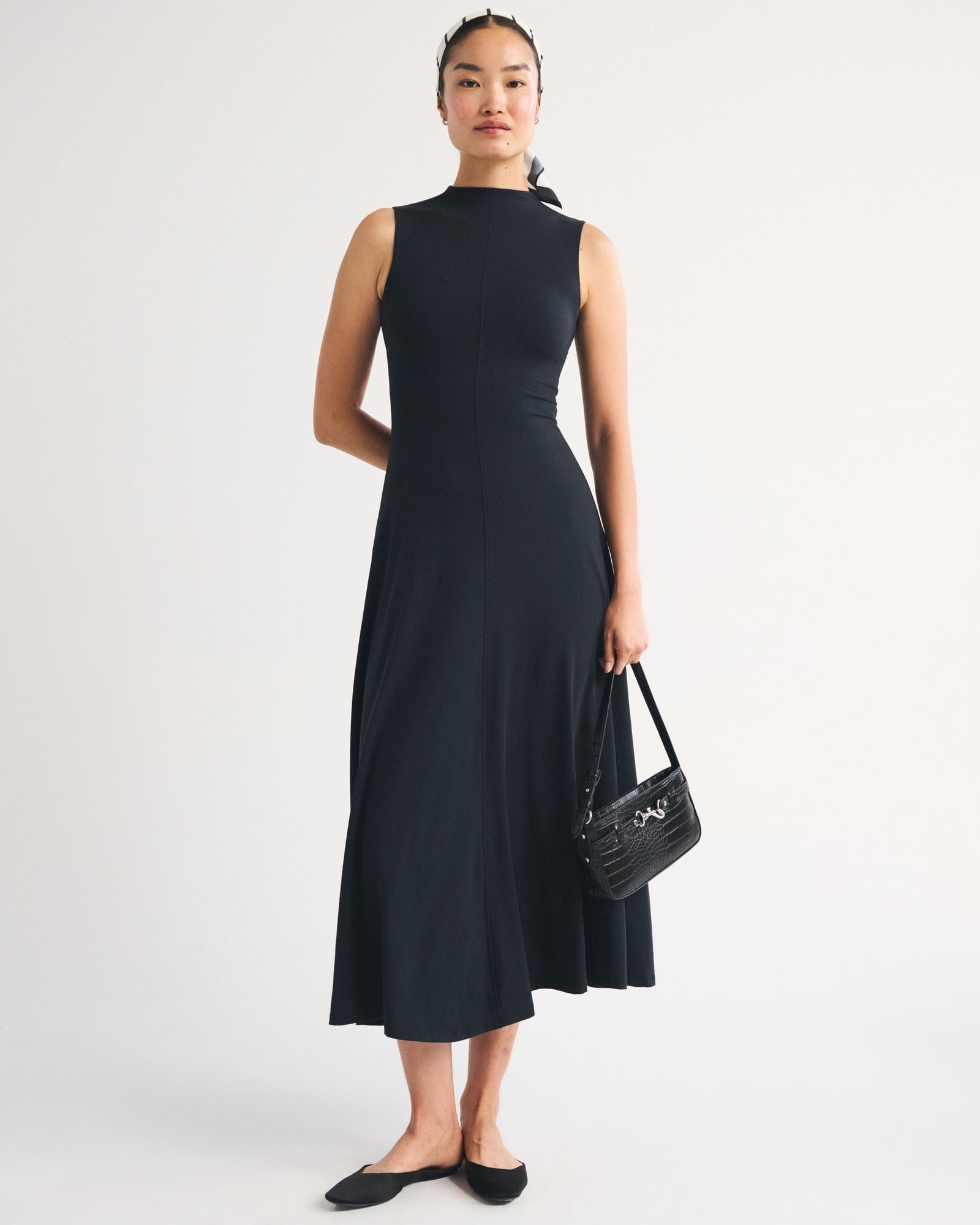 Abercrombie Mock Neck Knit Maxi Dress