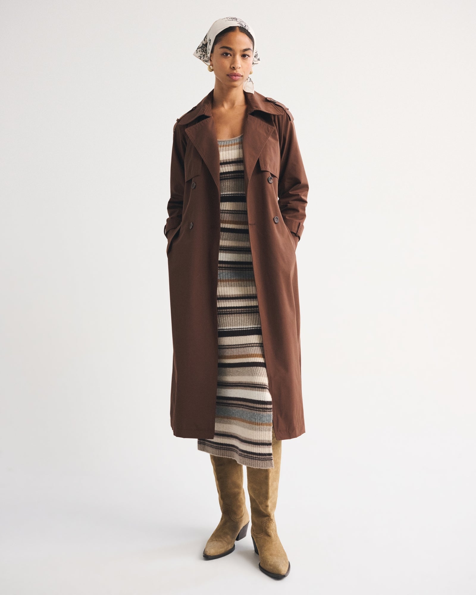 Abercrombie Merino Wool-Blend Scoop Neck Maxi Sweater Dress