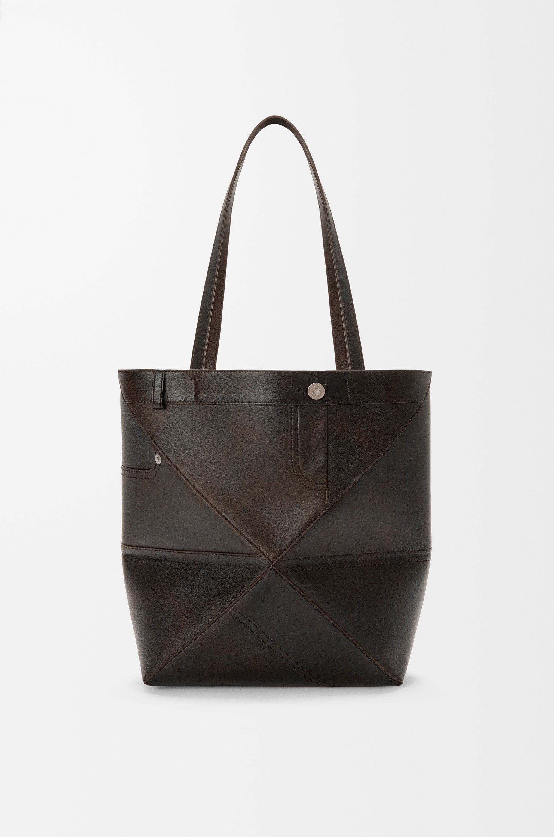 Loewe Panta medium Puzzle Fold tote in shiny calfskin