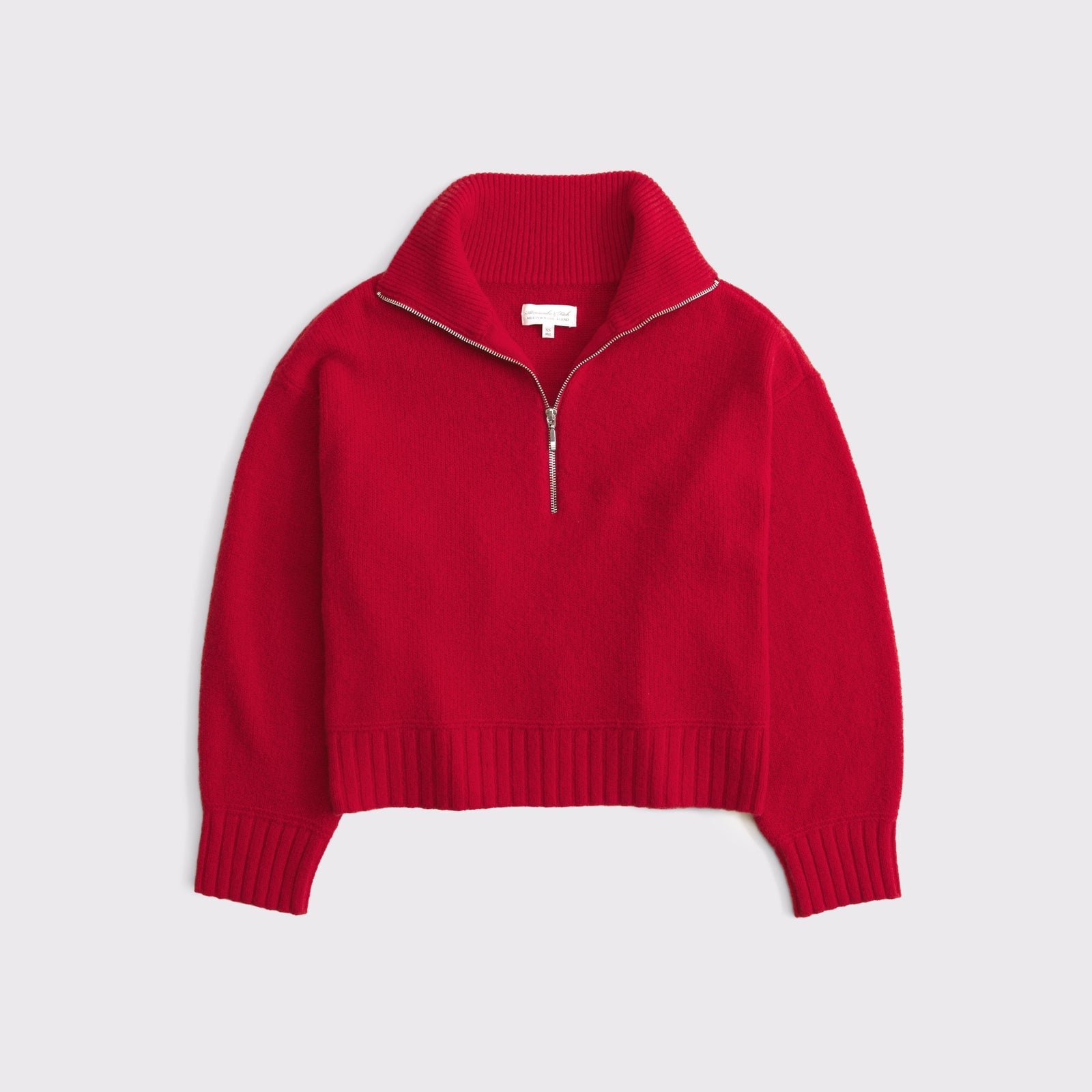 Abercrombie Merino Wool-Blend Half-Zip Sweater