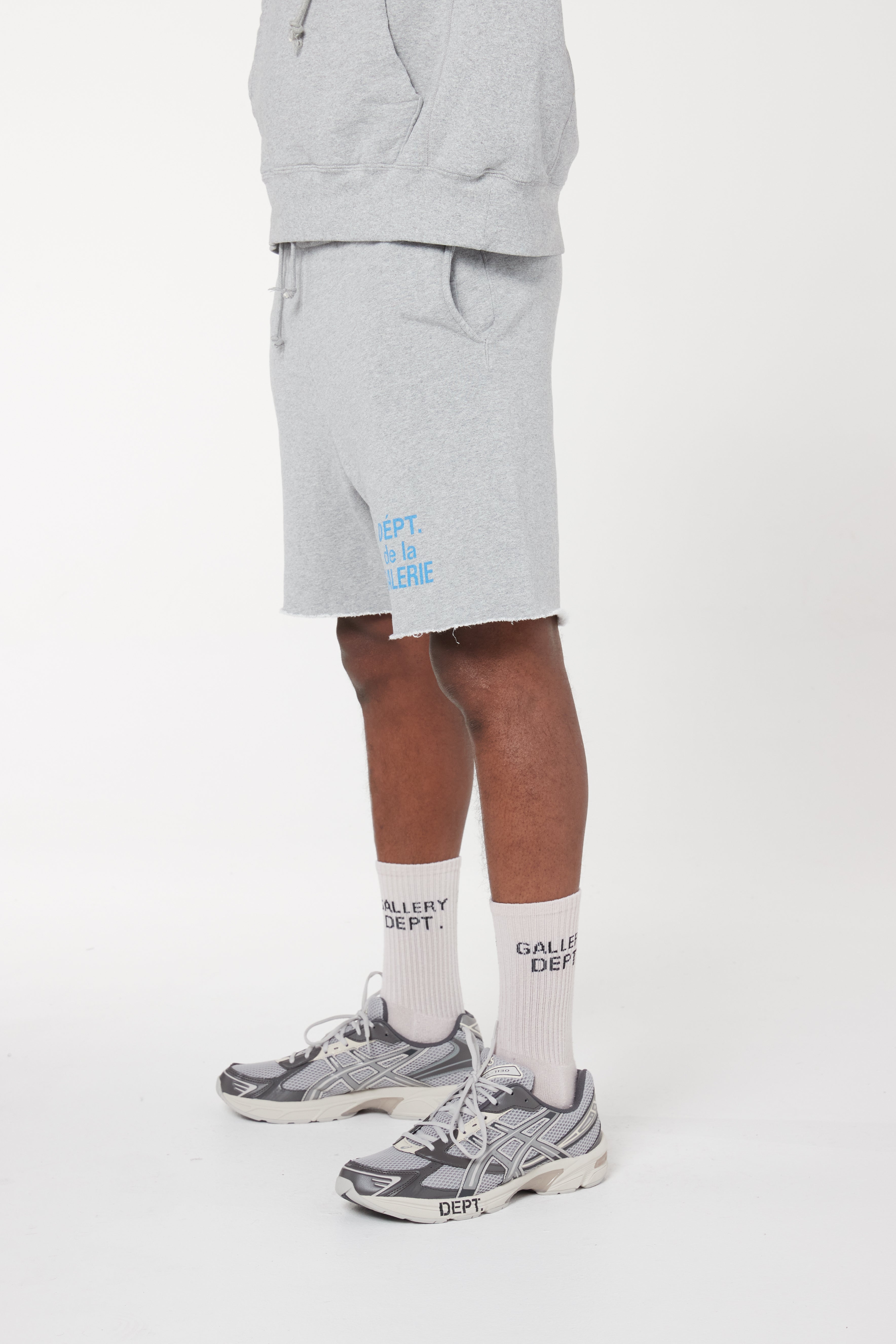 Gallery Dept French Logo Sweat Shorts Heather Grey