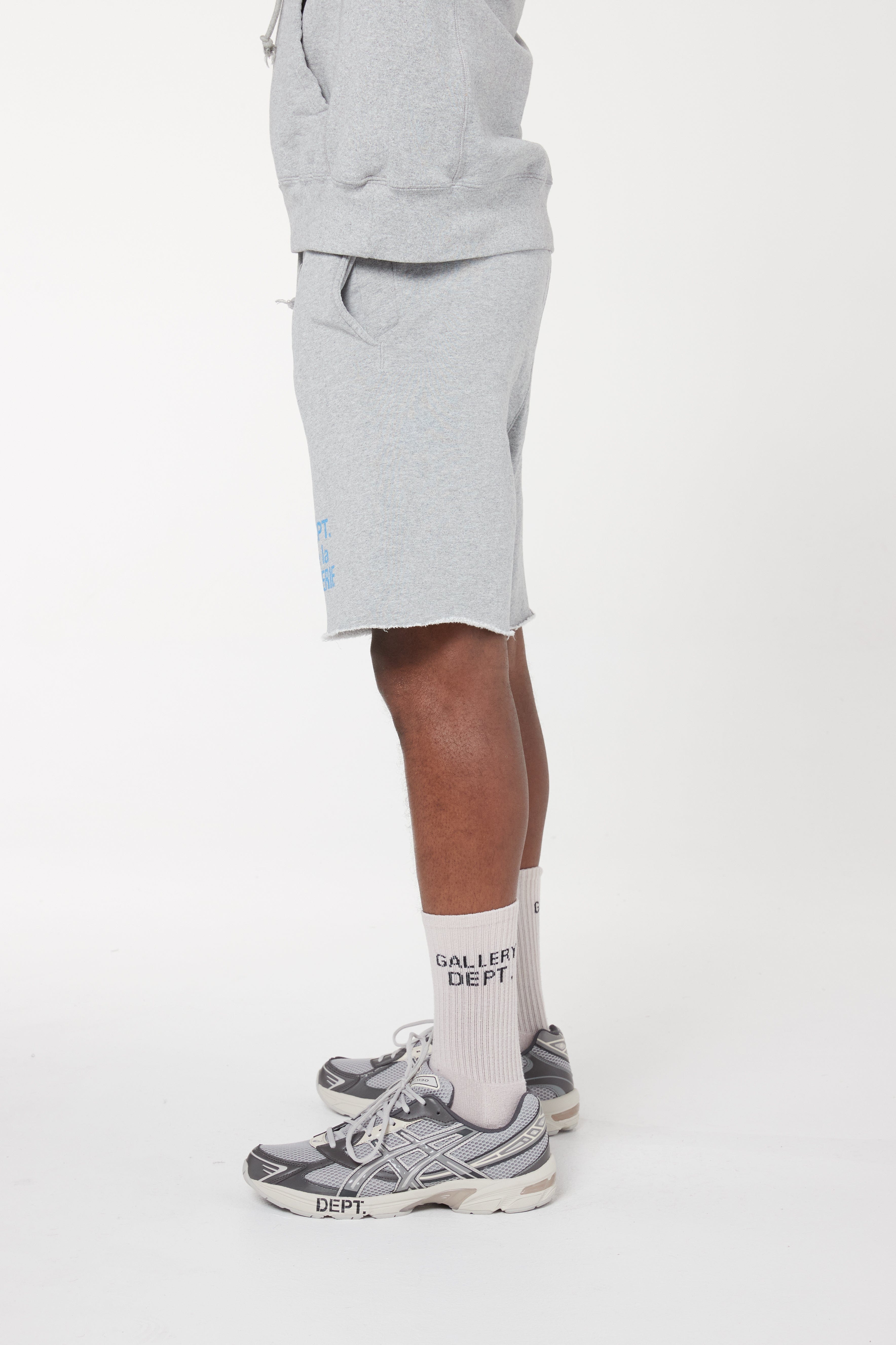 Gallery Dept French Logo Sweat Shorts Heather Grey