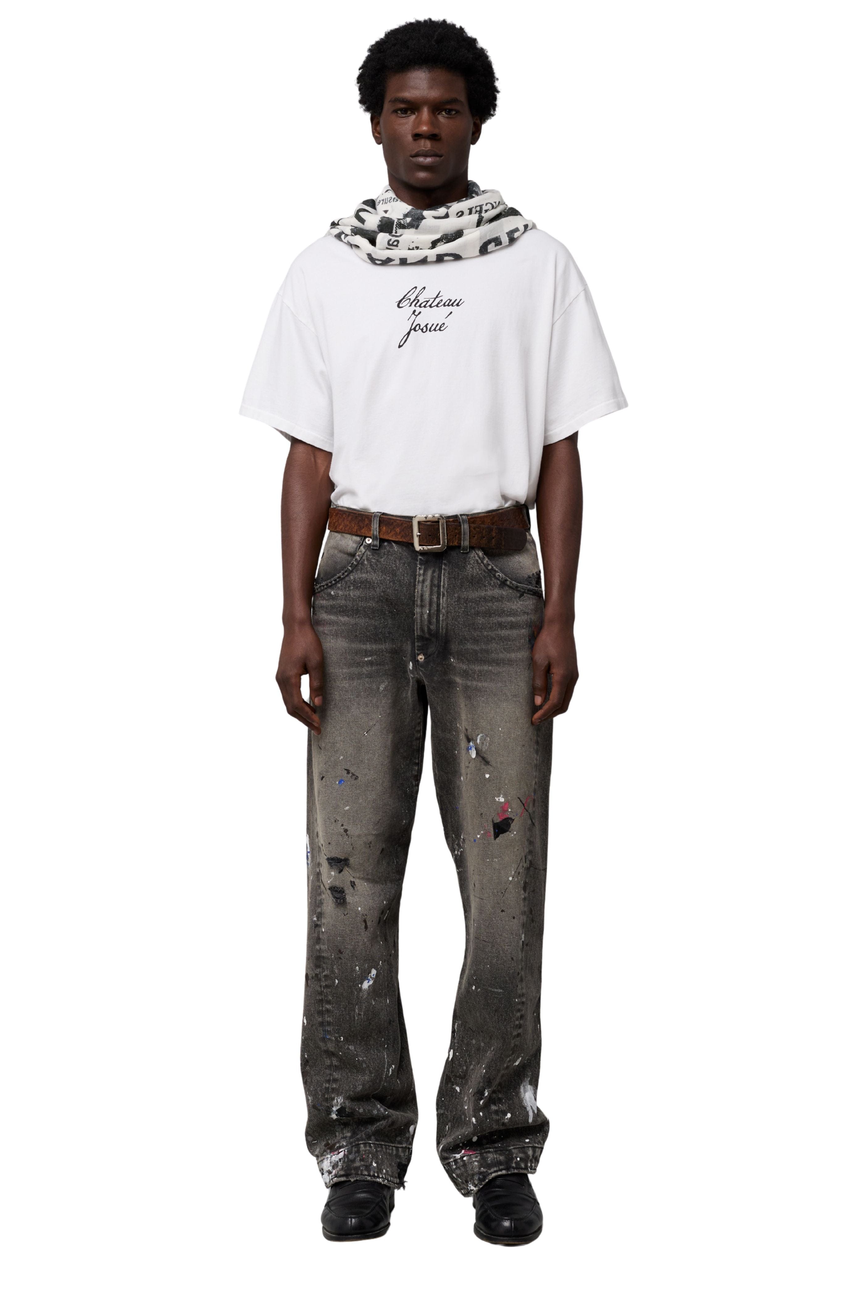 Gallery Dept Zip Denim Black W/ Paint