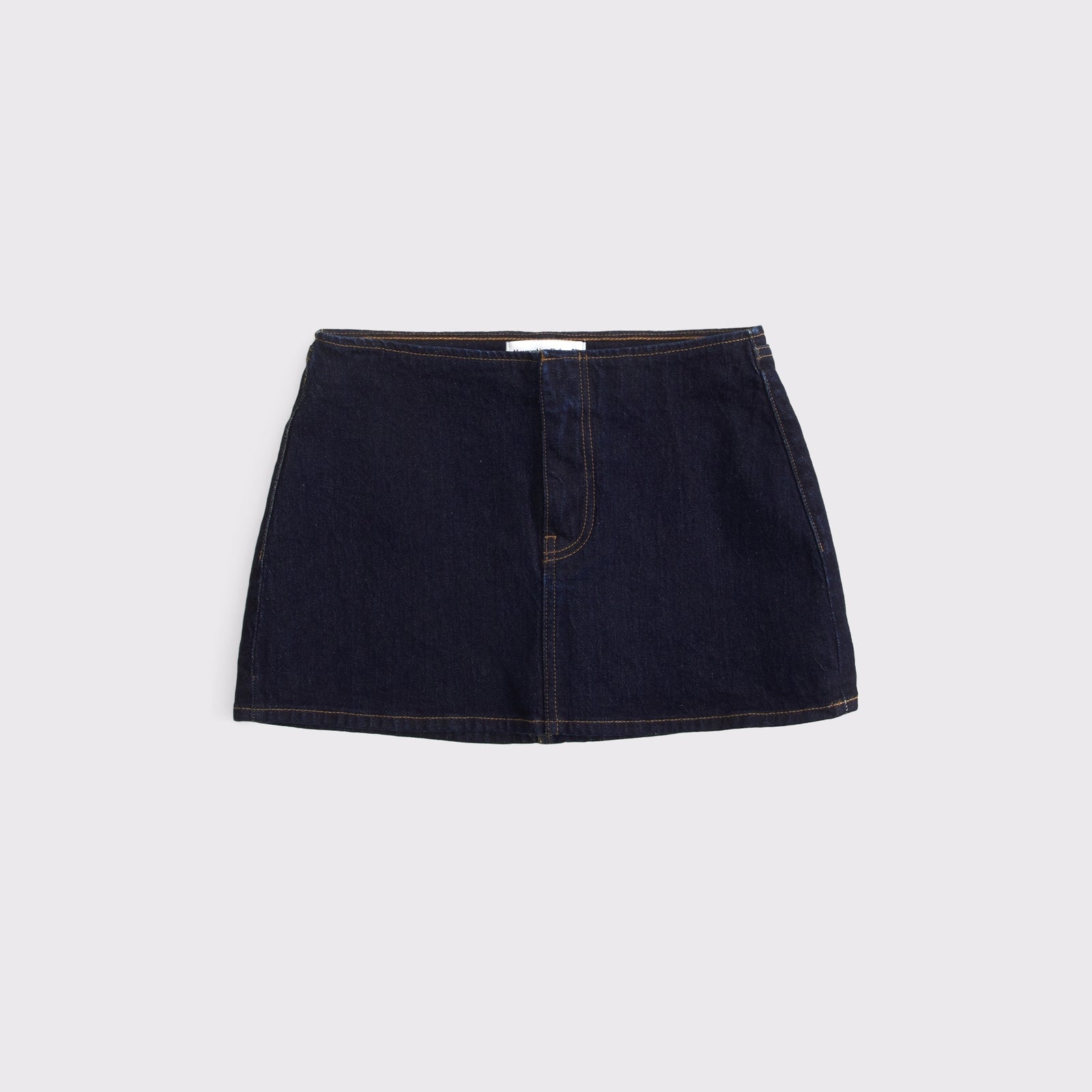 Abercrombie Clean Waist Low Rise Denim Mini Skort