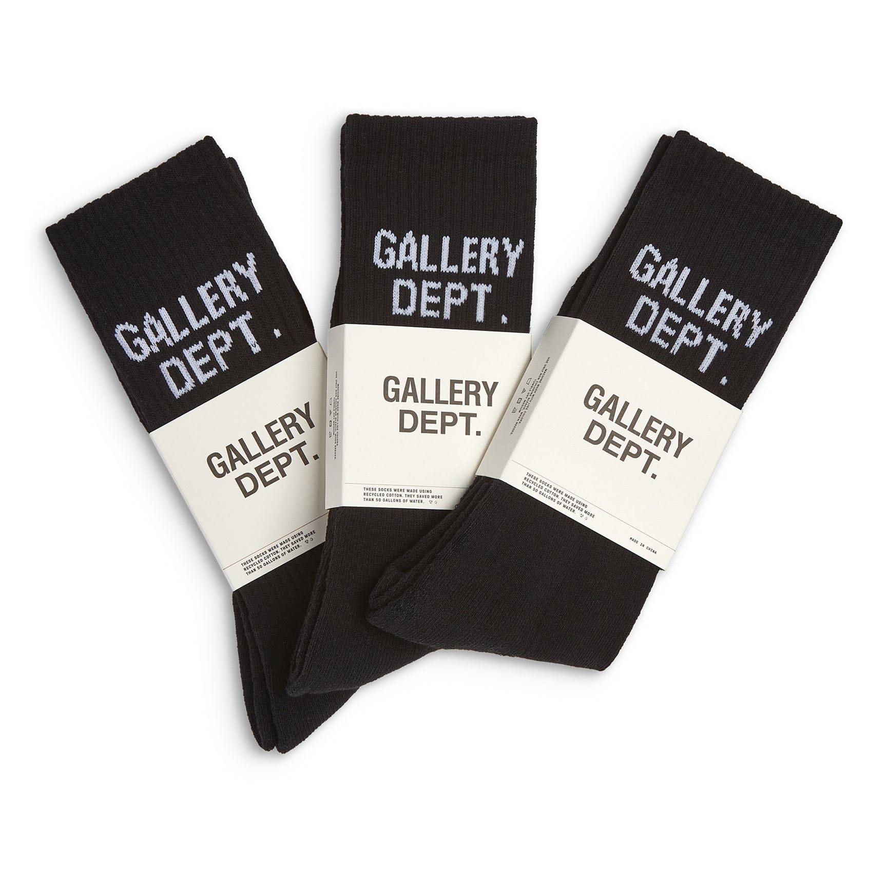 Gallery Dept Clean Black Socks - Set Of 3