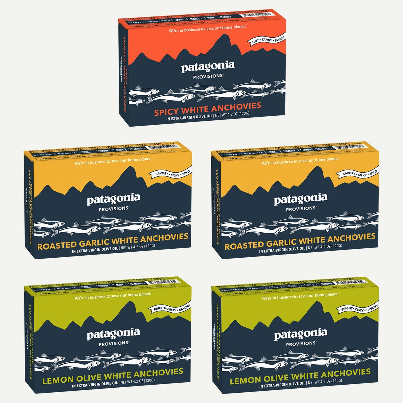 Patagonia Anchovies Variety 5 Pack