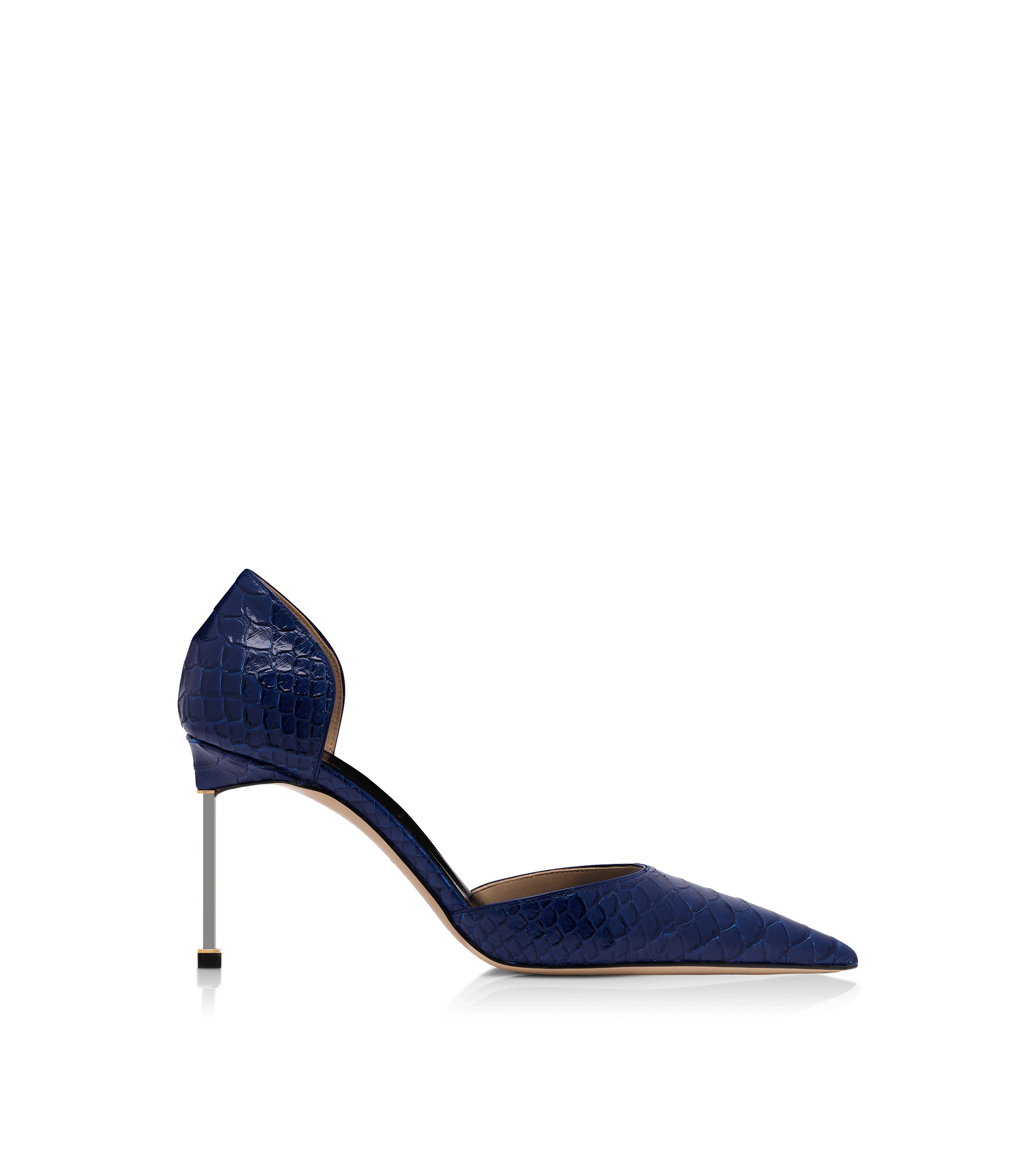 Tom Ford Semi Shiny Printed Python Spire D'Orsay Pump