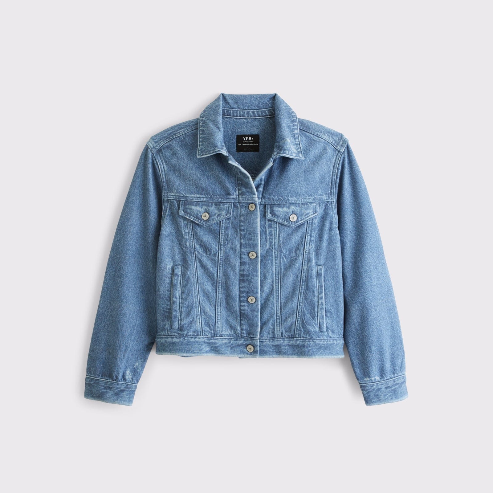 Abercrombie YPB On The Go Travel Terry Trucker Jacket