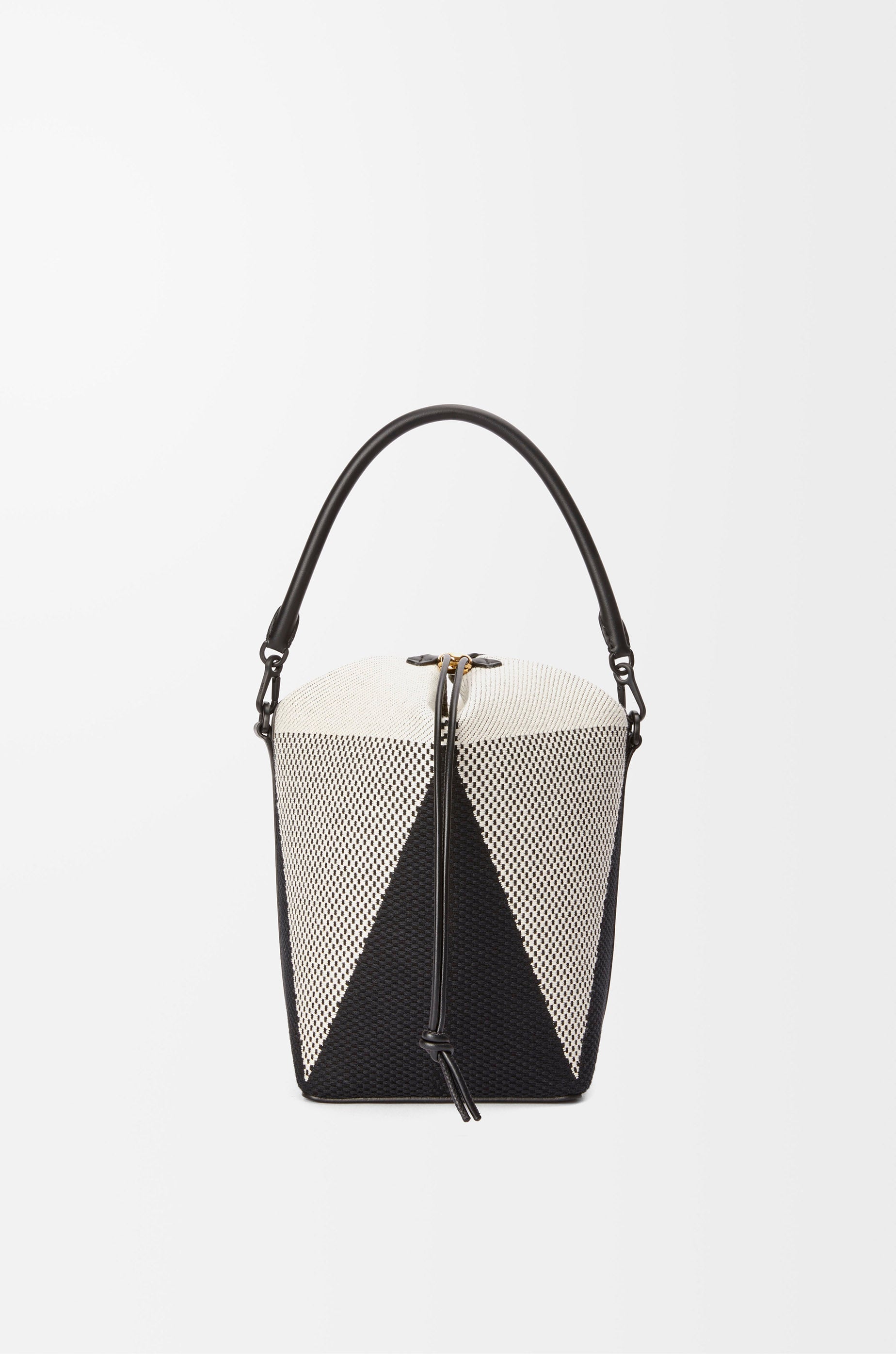 Loewe Treasure Bako bucket in canvas jacquard and calfskin
