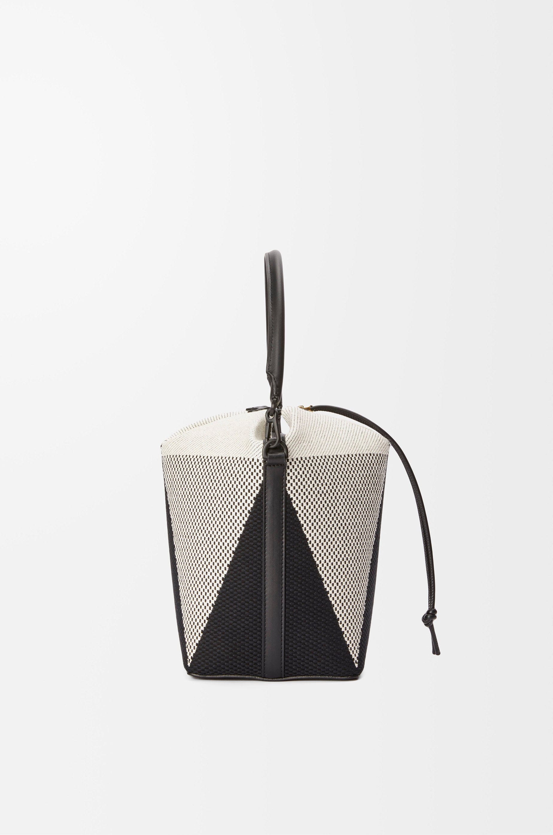 Loewe Treasure Bako bucket in canvas jacquard and calfskin