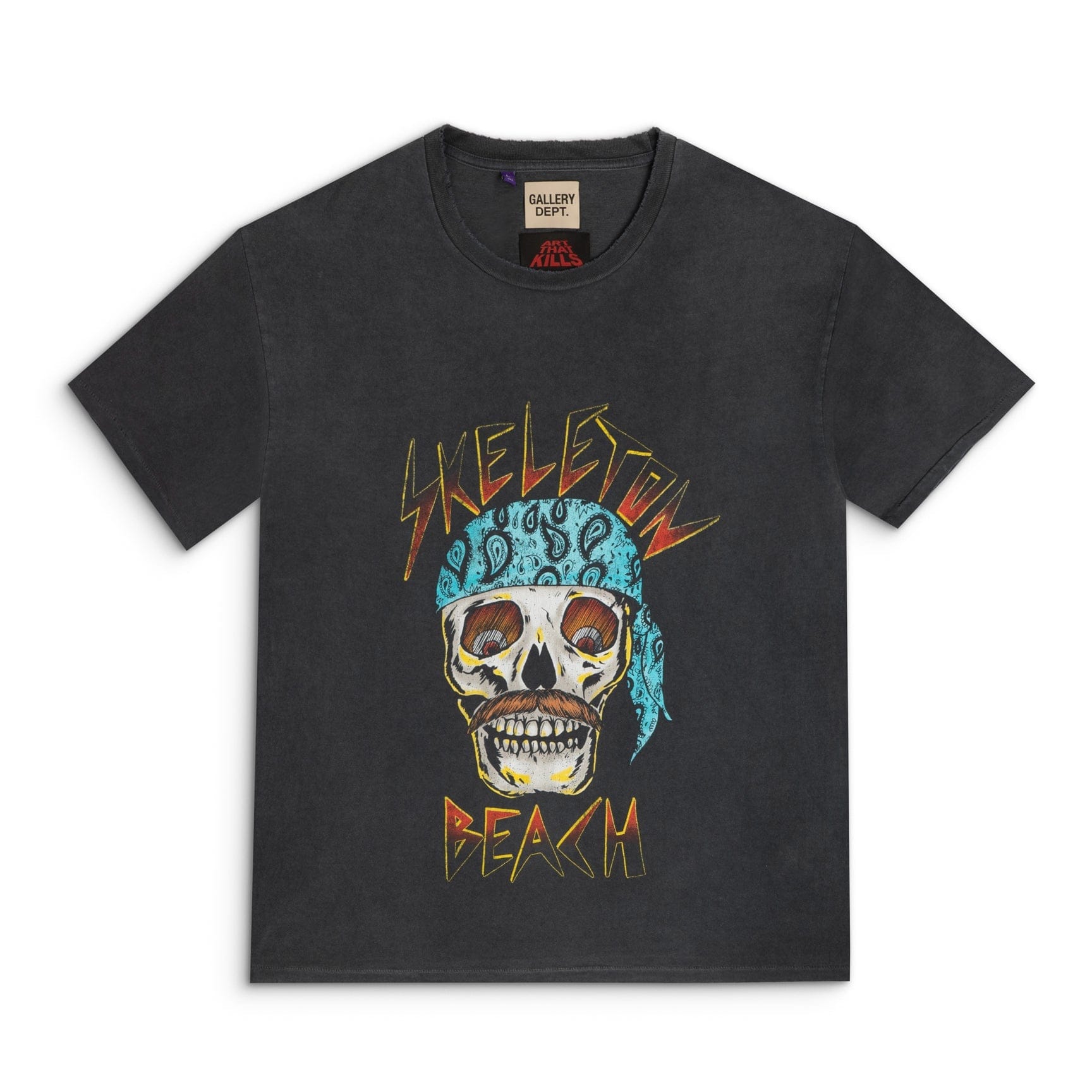 Gallery Dept Skeleton Beach Tee Light Vintage Black