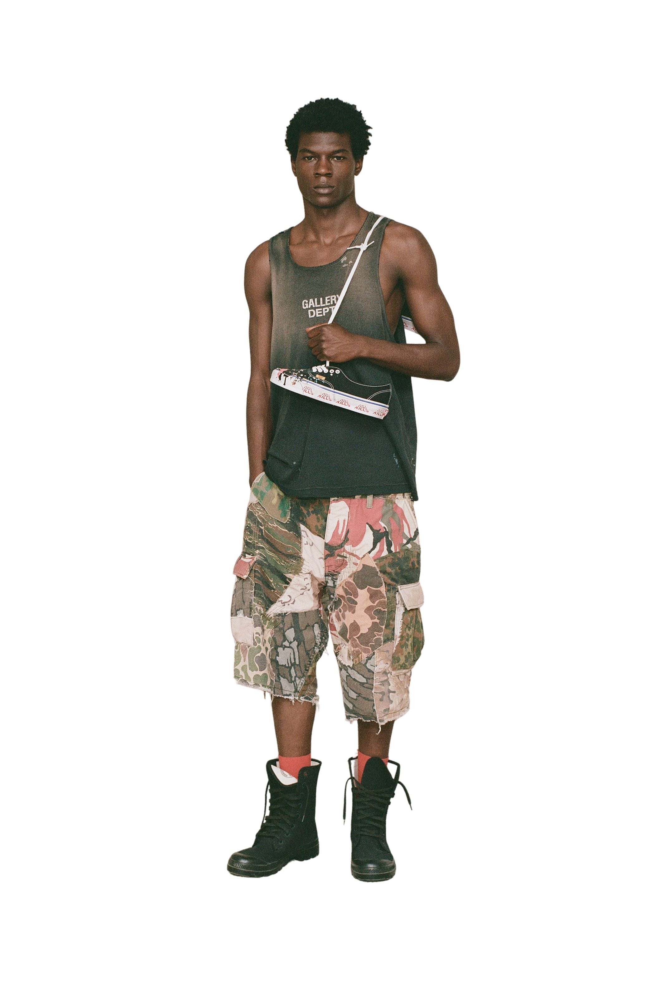 Gallery Dept Retouche Camo Patchwork Kenzie Short Mixed Camo