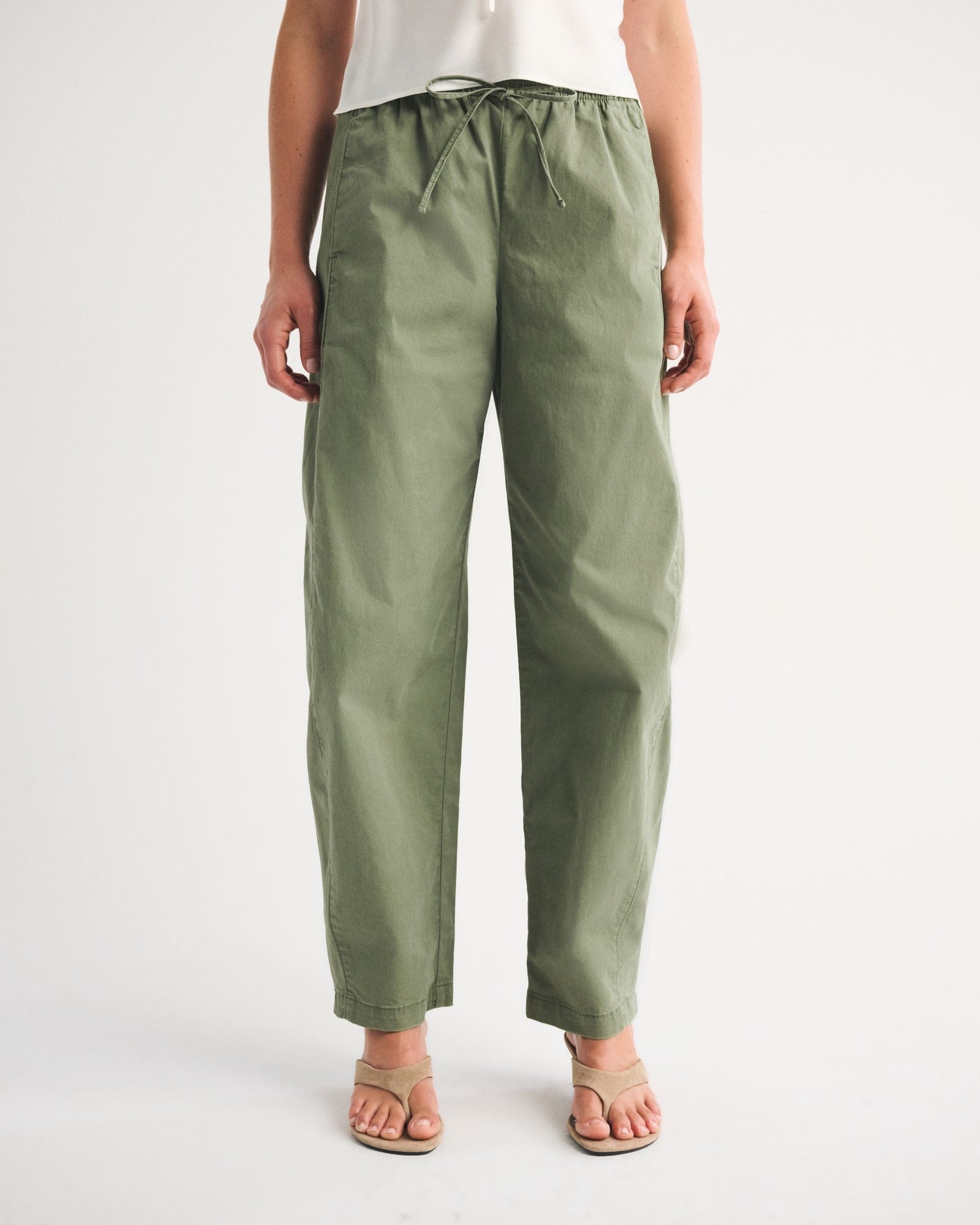 Abercrombie Twill Barrel Pull-On Pant