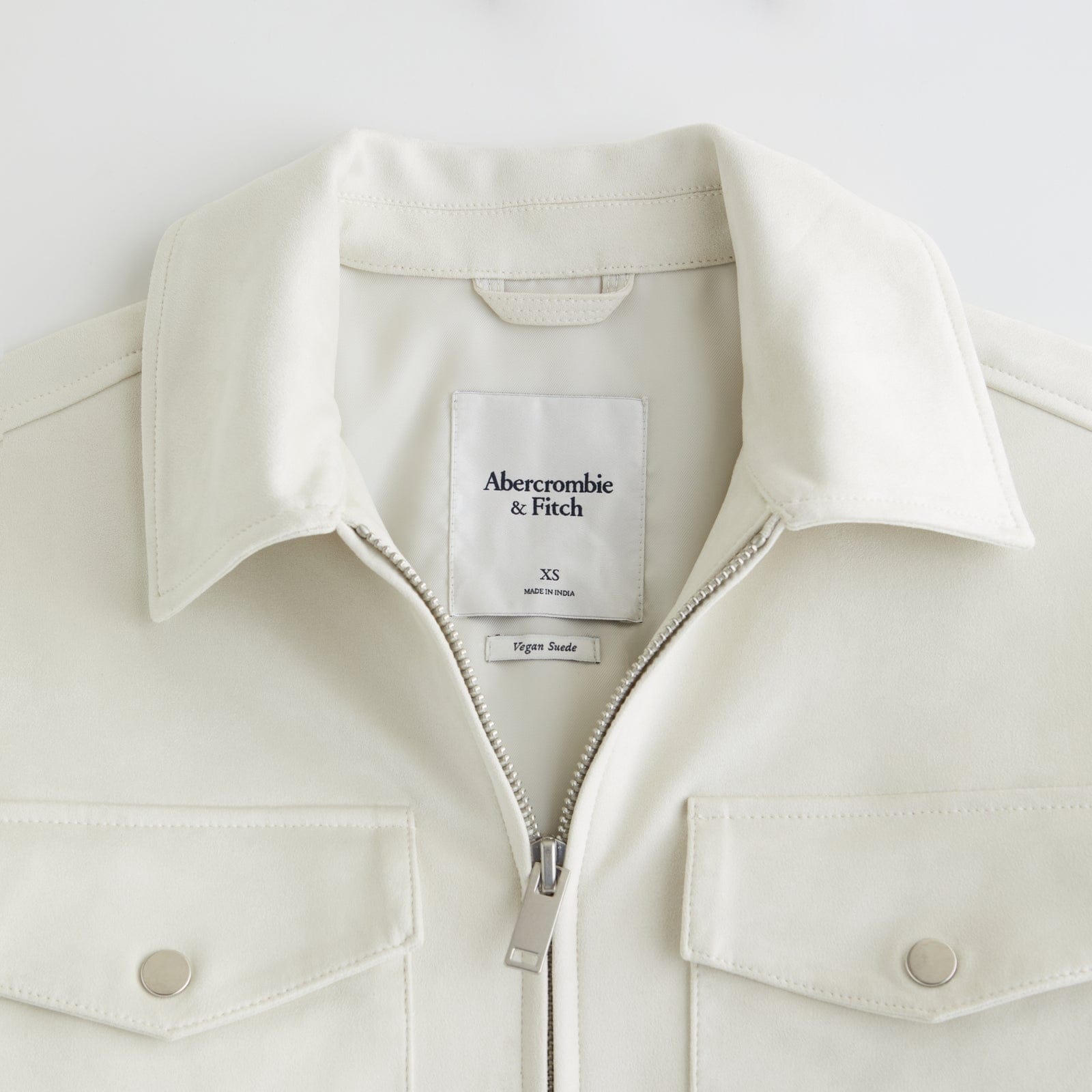 Abercrombie Vegan Suede Bomber Jacket
