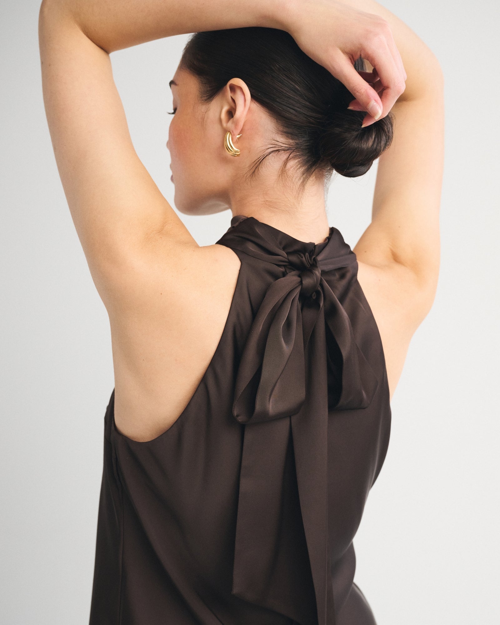 Abercrombie Satin Halter Top