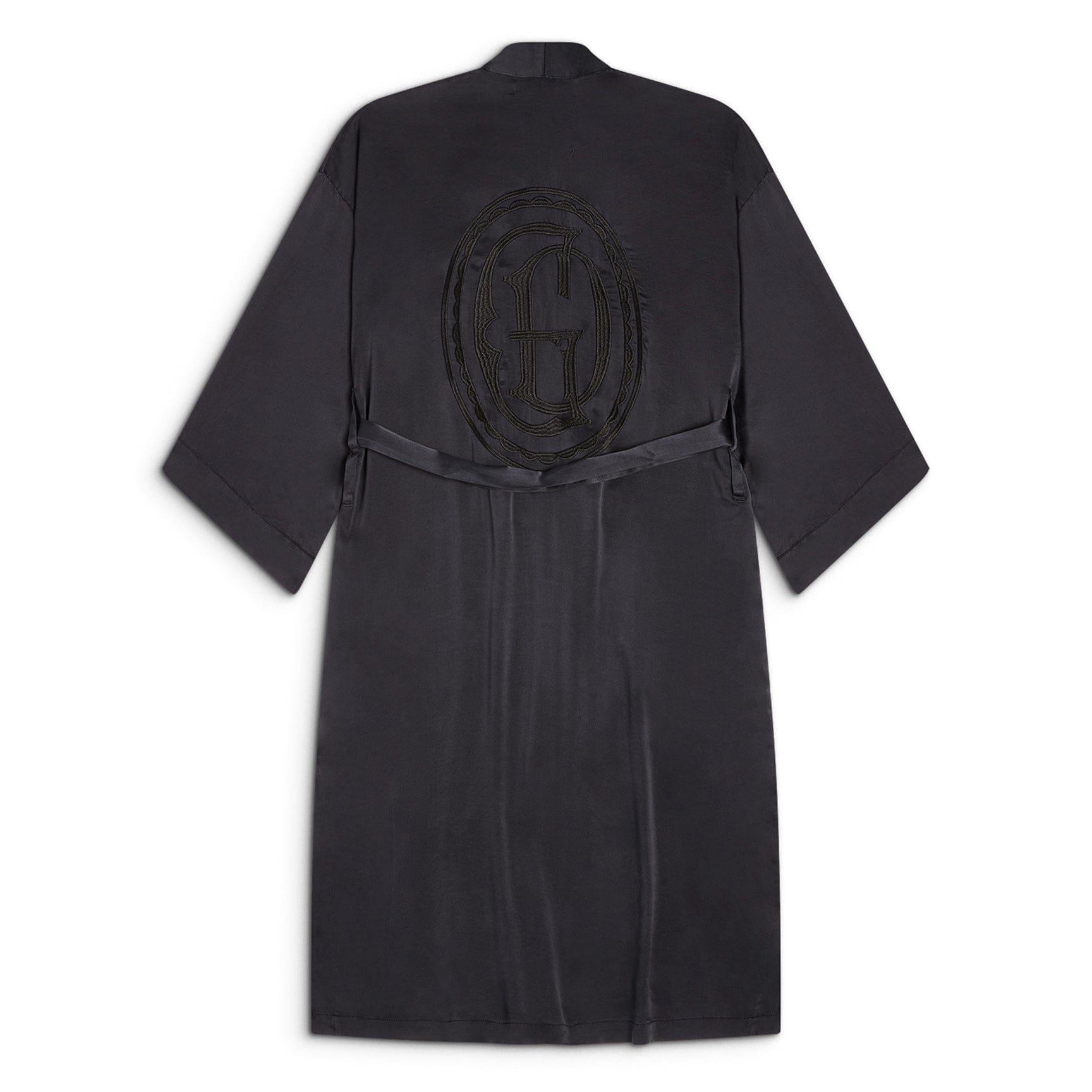 Gallery Dept Chateau Silk Spa Robe Black