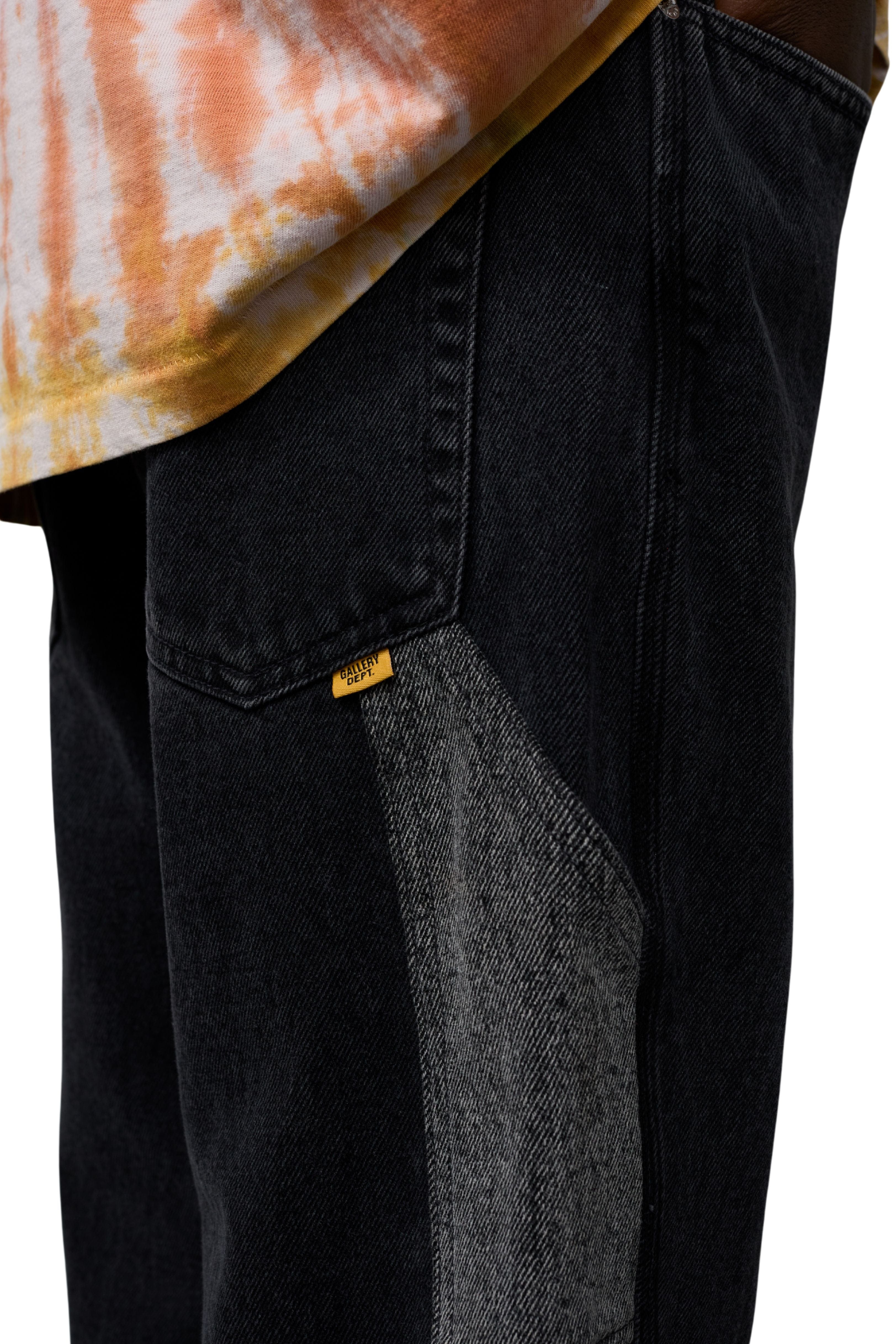 Gallery Dept Twisted Wide Leg Pant Black
