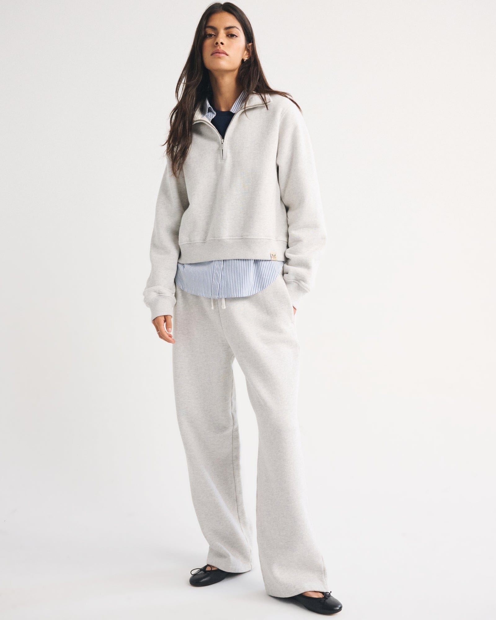 Abercrombie Heritage Heavyweight Half-Zip Sweatshirt