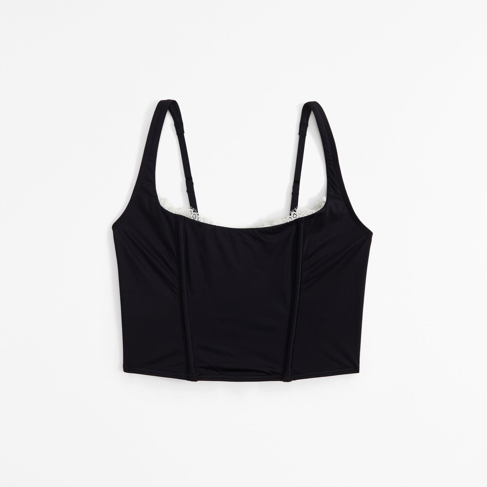 Abercrombie Lace and Satin Bustier